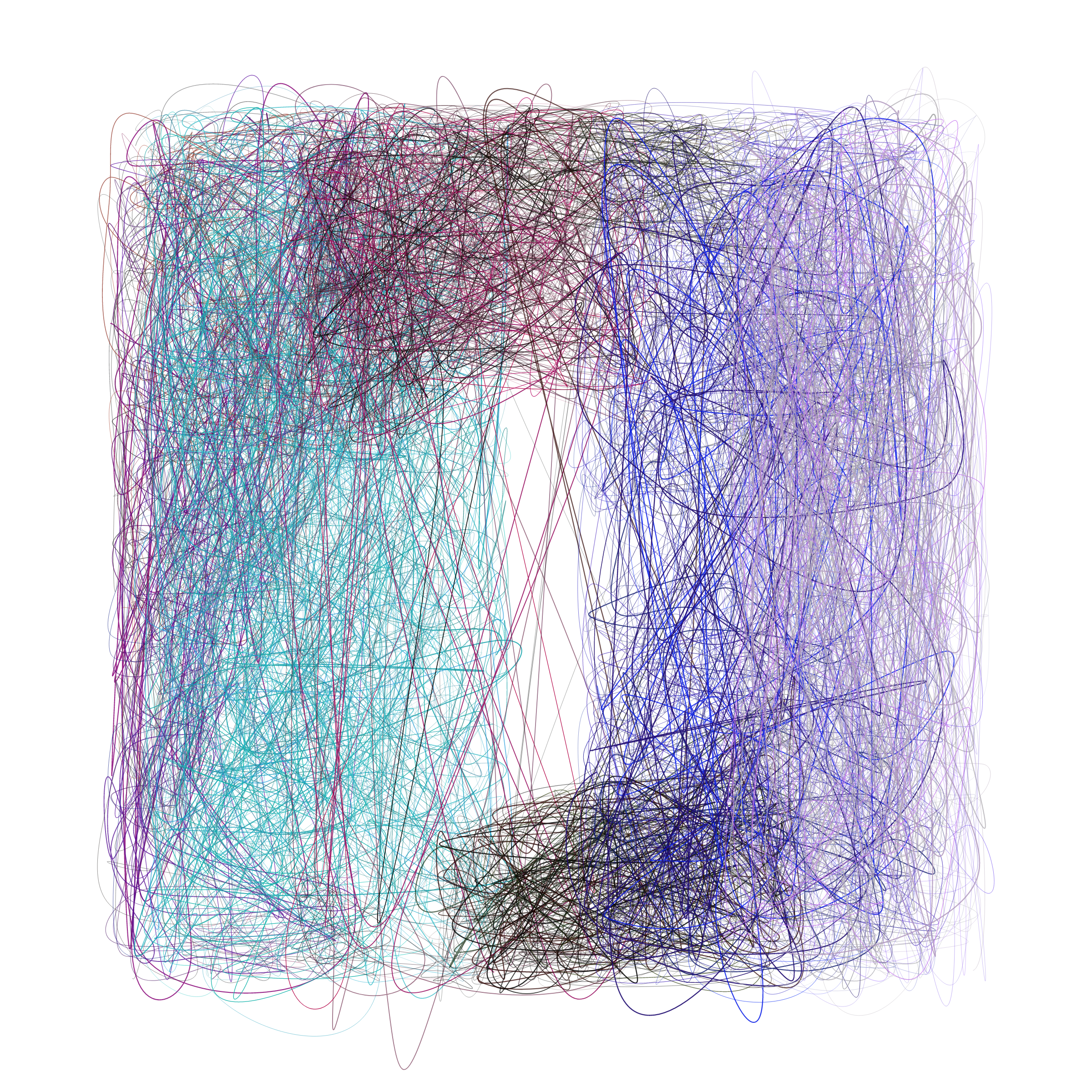 Art Blocks - Art Blocks v2 - Scribbled Boundaries #563 - NFT # 131000563