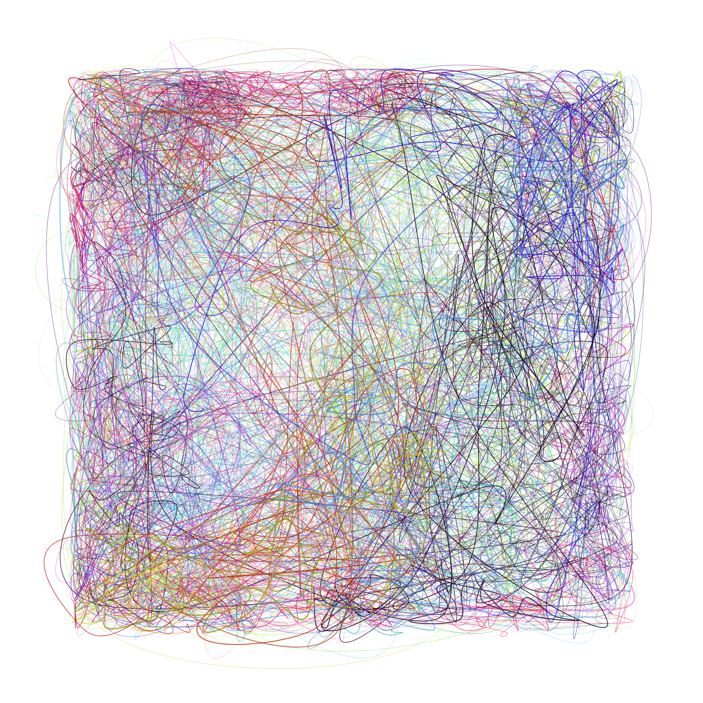 Art Blocks - Art Blocks v2 - Scribbled Boundaries #578 - NFT # 131000578