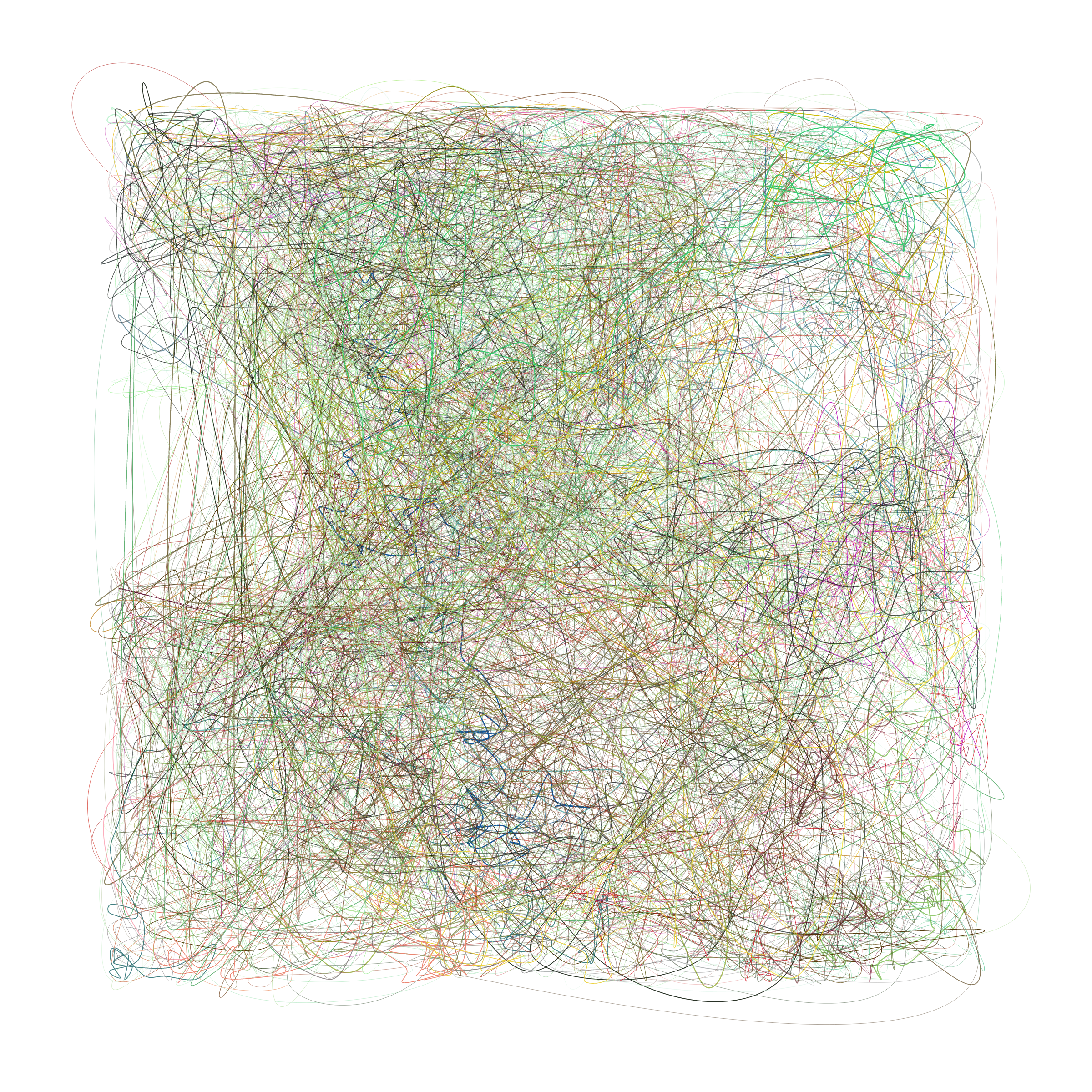 Art Blocks - Art Blocks v2 - Scribbled Boundaries #586 - NFT # 131000586