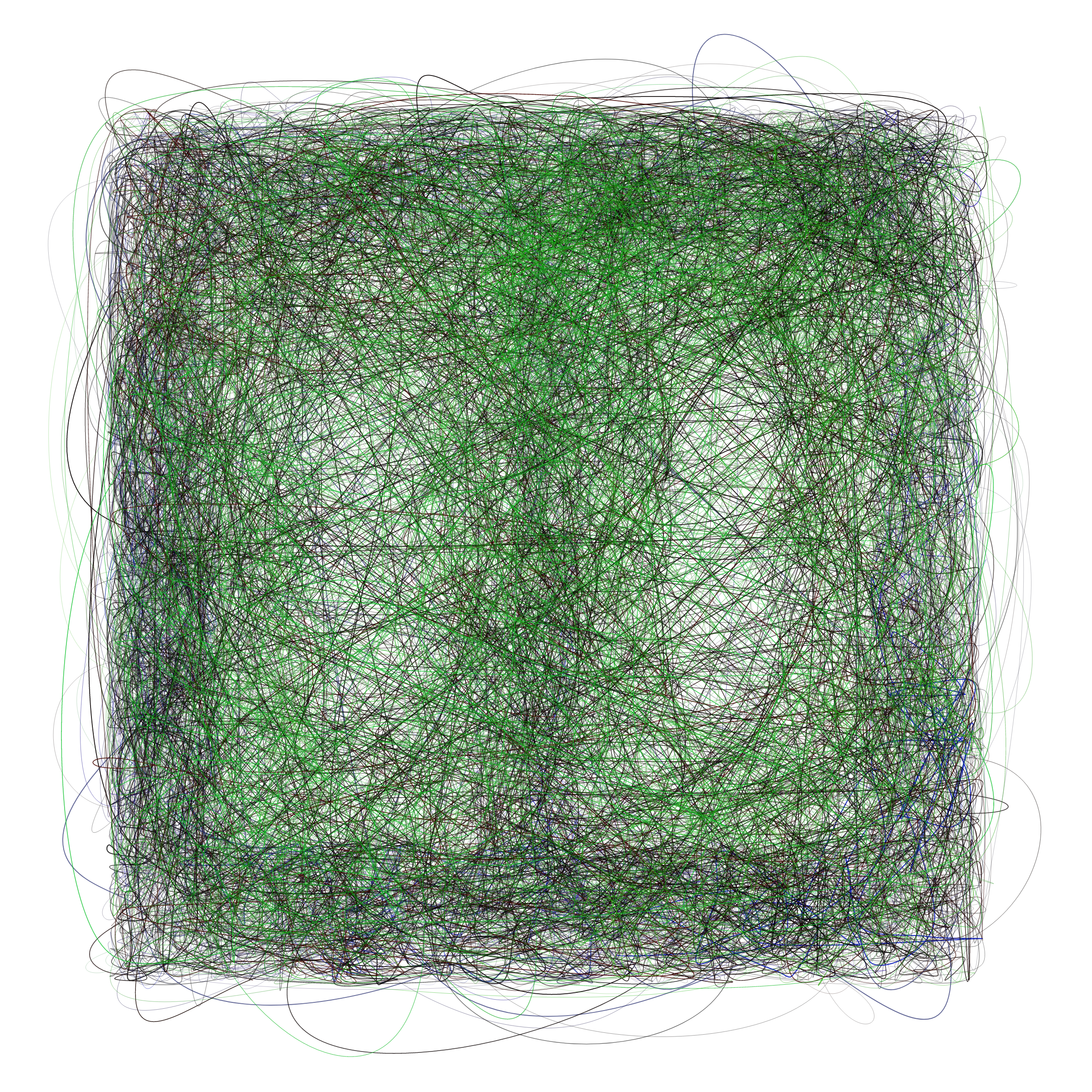 Art Blocks - Art Blocks v2 - Scribbled Boundaries #595 - NFT # 131000595