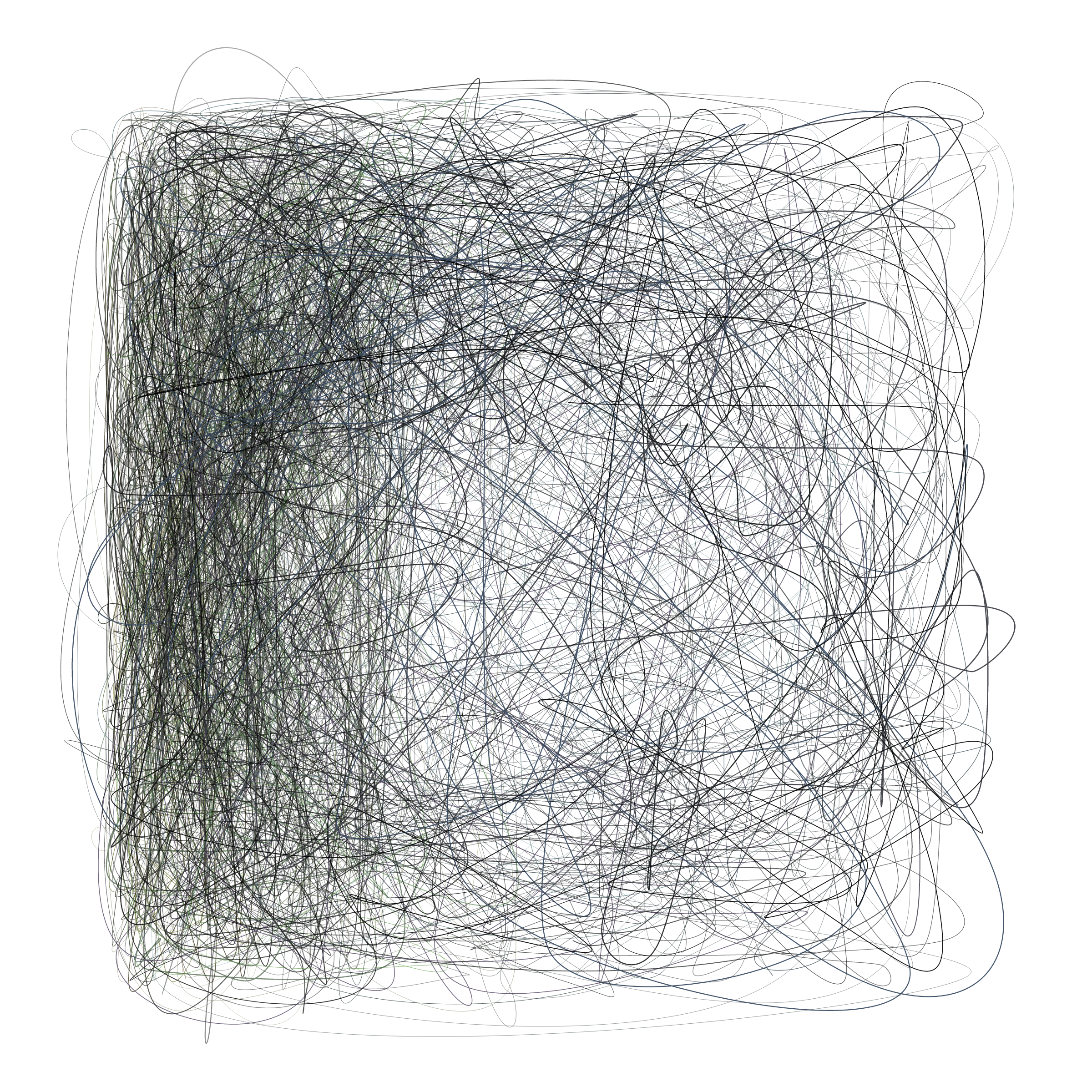 Art Blocks - Art Blocks v2 - Scribbled Boundaries #598 - NFT # 131000598