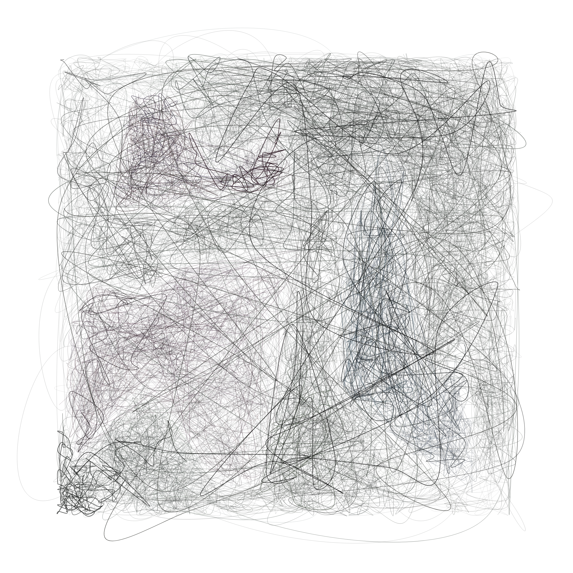 Art Blocks - Art Blocks v2 - Scribbled Boundaries #599 - NFT # 131000599