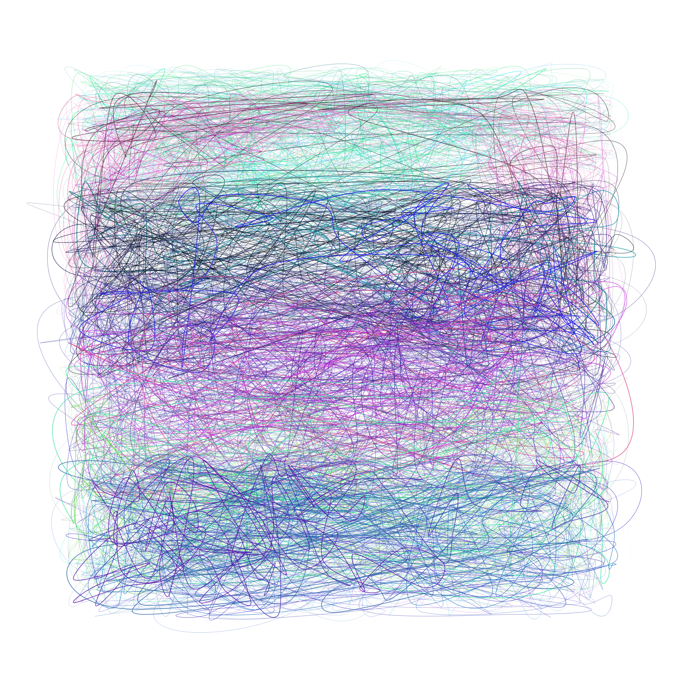 Art Blocks - Art Blocks v2 - Scribbled Boundaries #600 - NFT # 131000600