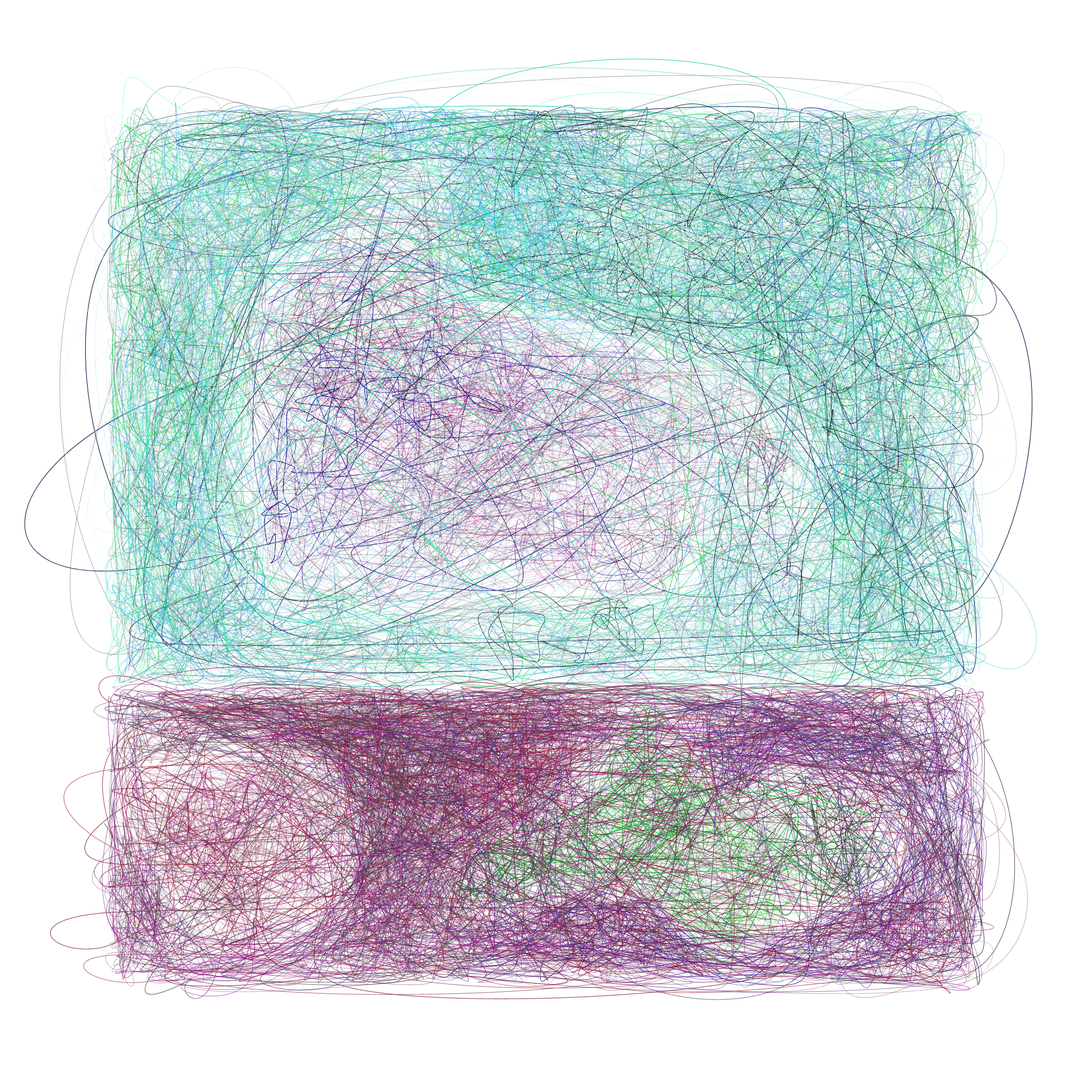 Art Blocks - Art Blocks v2 - Scribbled Boundaries #604 - NFT # 131000604