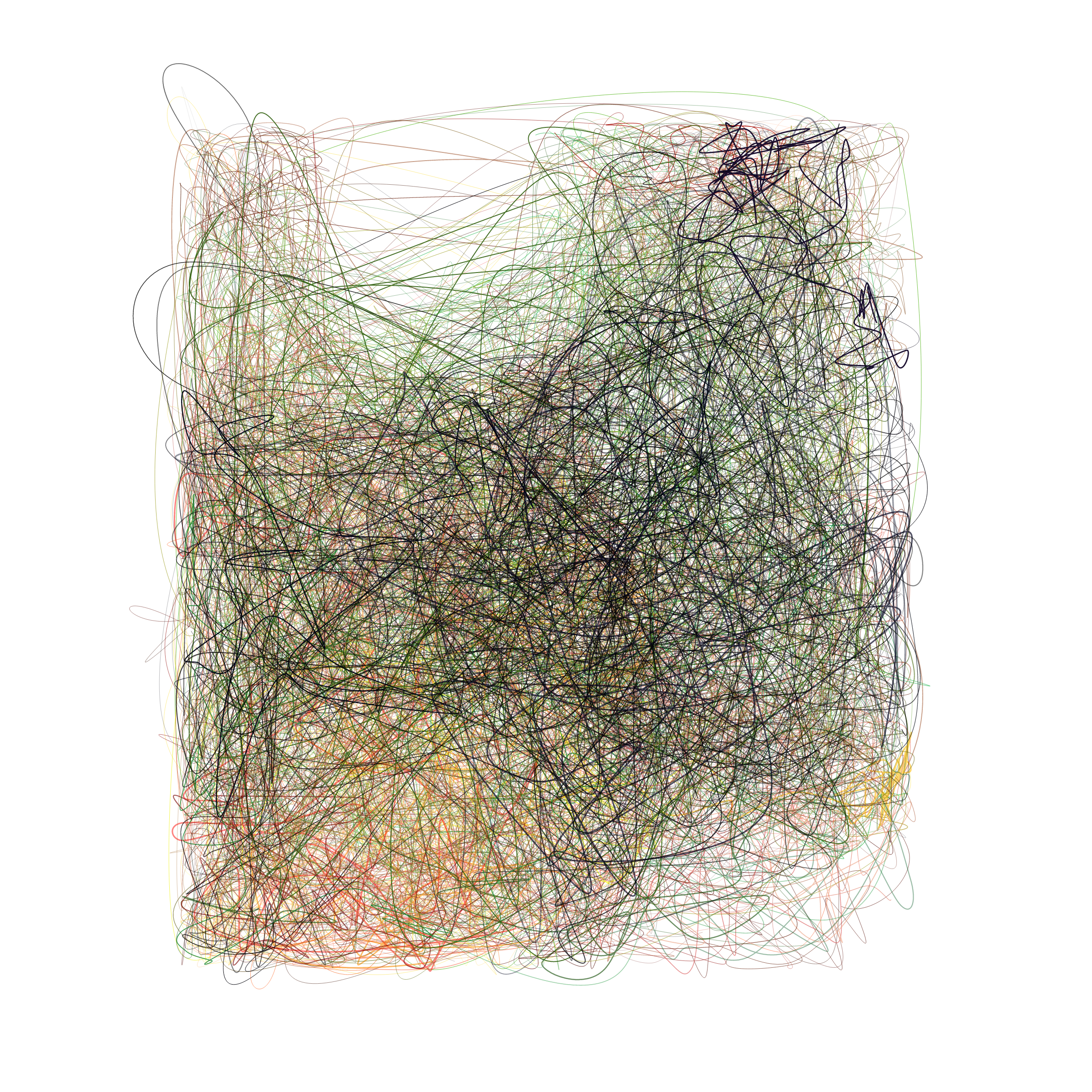 Art Blocks - Art Blocks v2 - Scribbled Boundaries #607 - NFT # 131000607