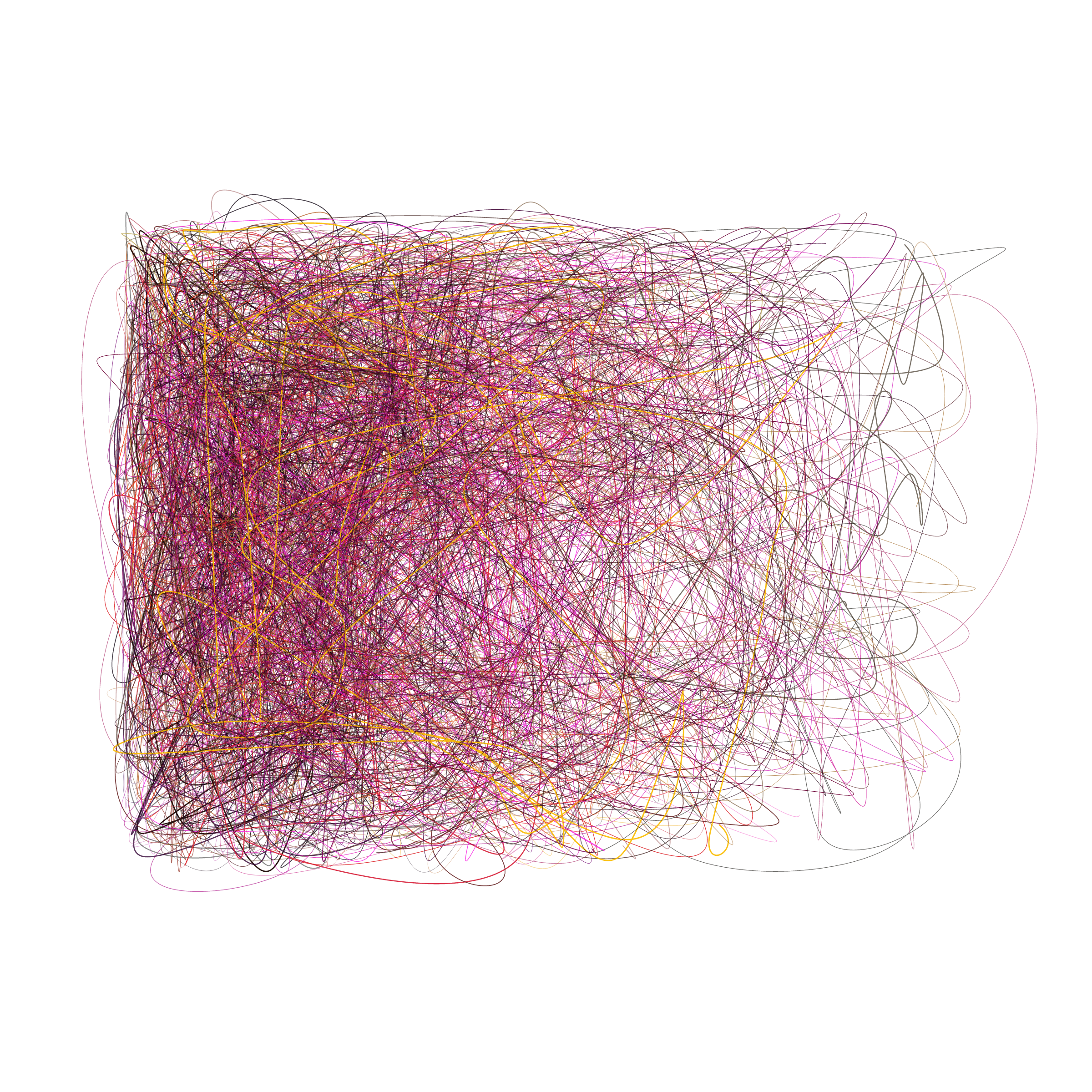 Art Blocks - Art Blocks v2 - Scribbled Boundaries #608 - NFT # 131000608