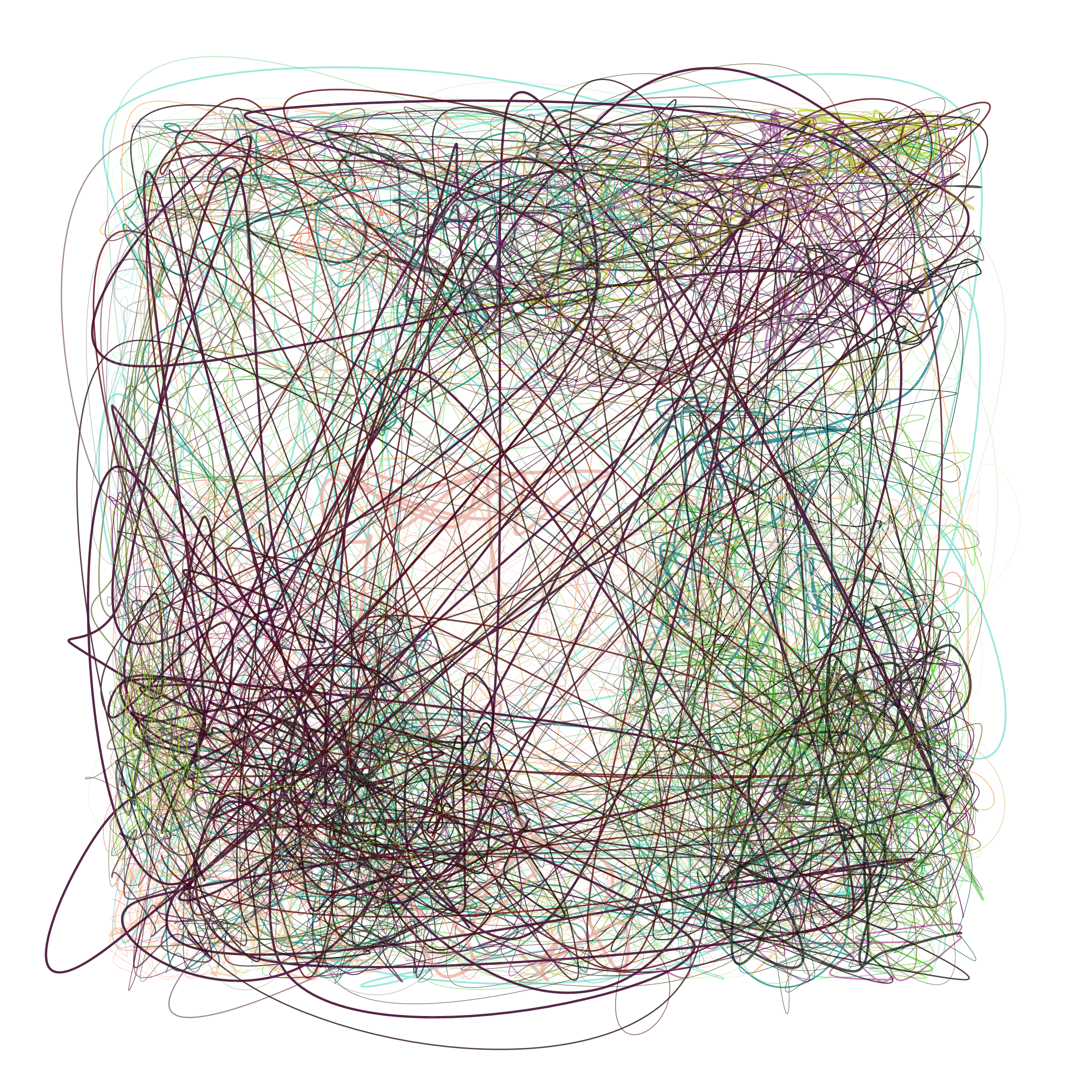 Art Blocks - Art Blocks v2 - Scribbled Boundaries #609 - NFT # 131000609