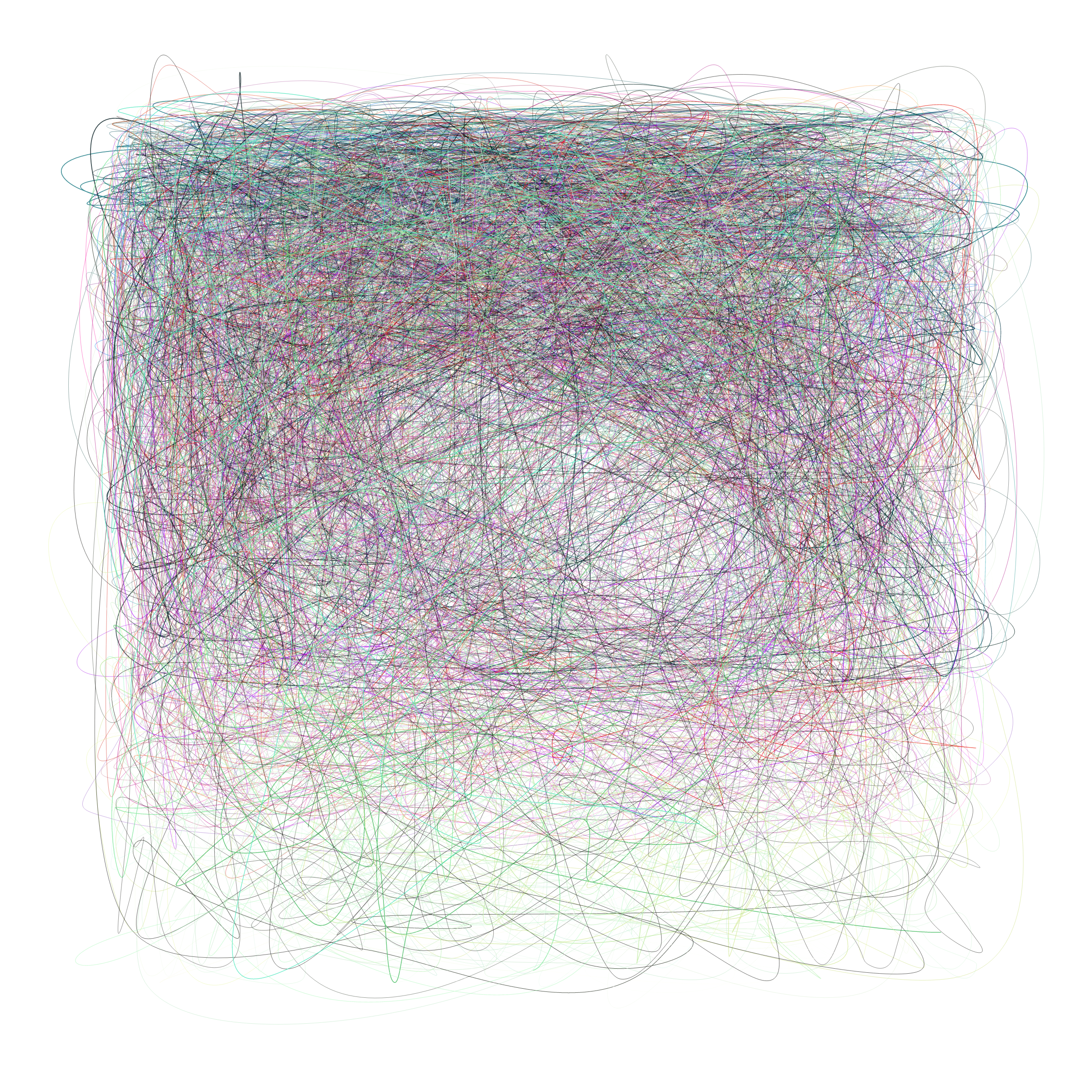 Art Blocks - Art Blocks v2 - Scribbled Boundaries #614 - NFT # 131000614