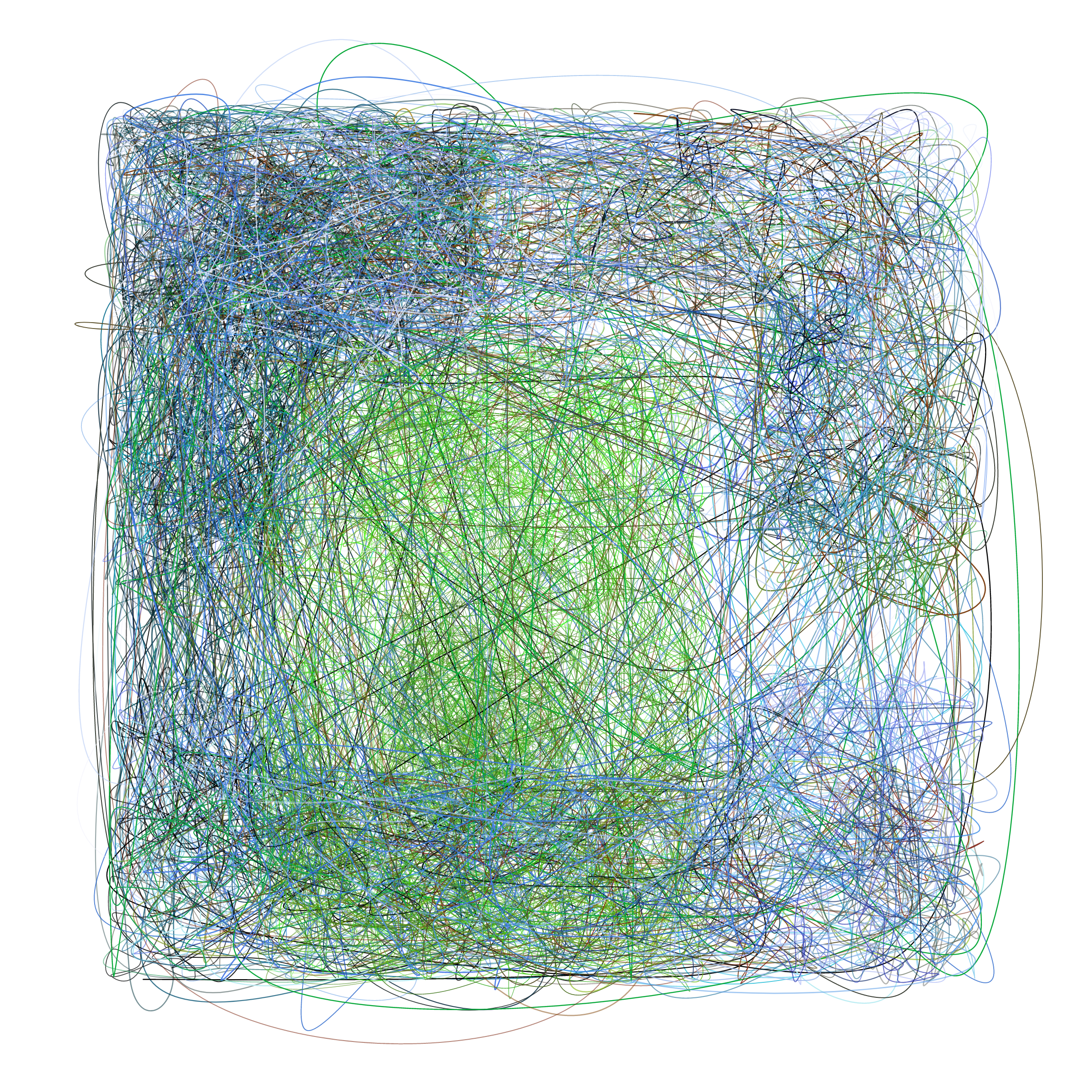 Art Blocks - Art Blocks v2 - Scribbled Boundaries #615 - NFT # 131000615