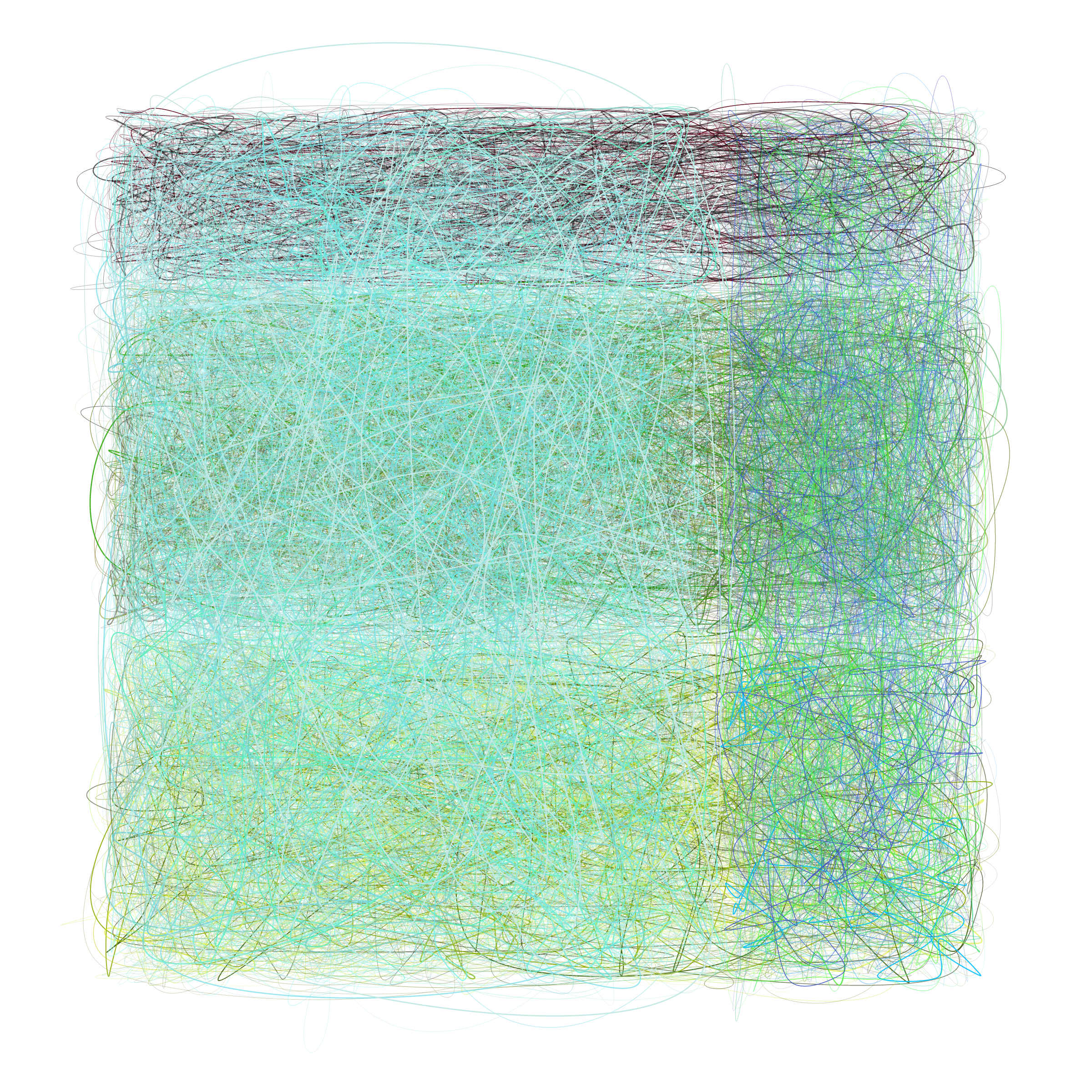 Art Blocks - Art Blocks v2 - Scribbled Boundaries #617 - NFT # 131000617