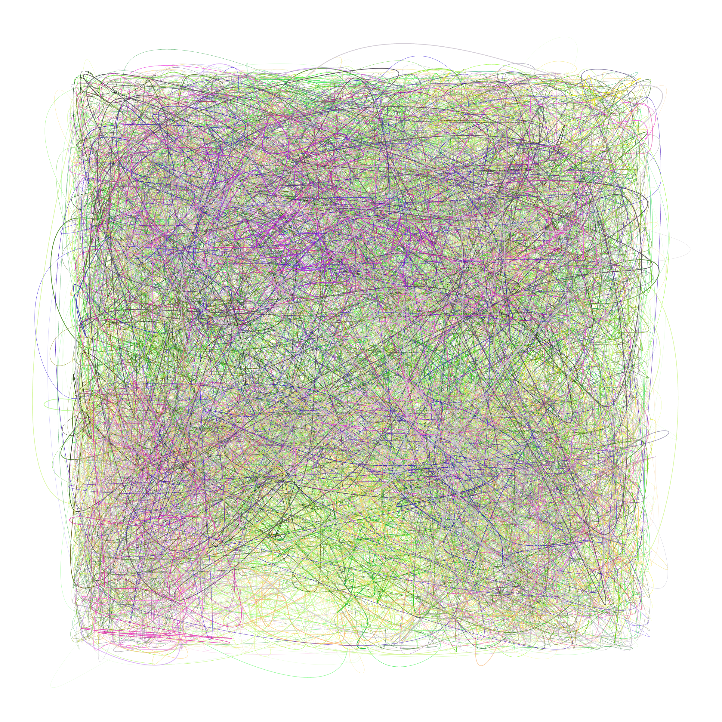 Art Blocks - Art Blocks v2 - Scribbled Boundaries #628 - NFT # 131000628