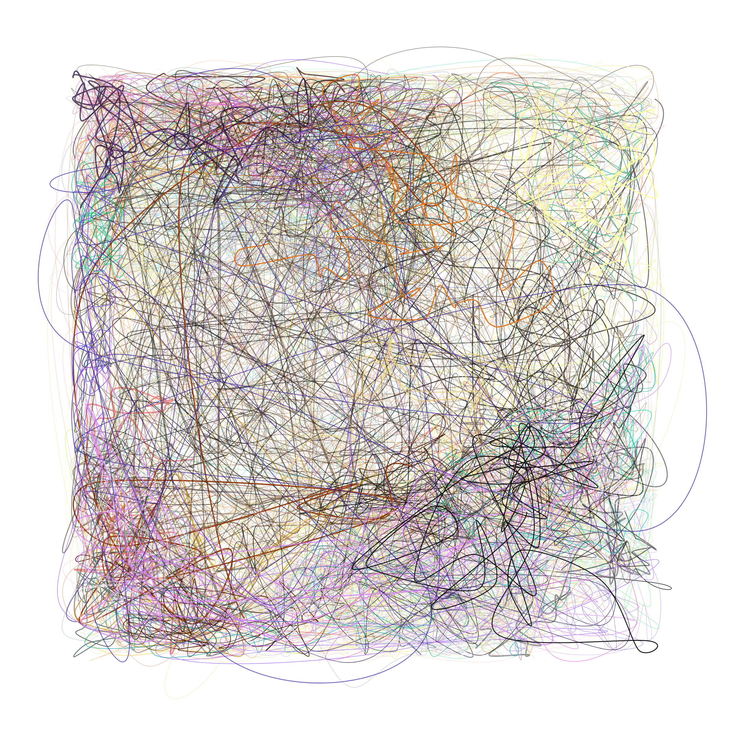 Art Blocks - Art Blocks v2 - Scribbled Boundaries #629 - NFT # 131000629