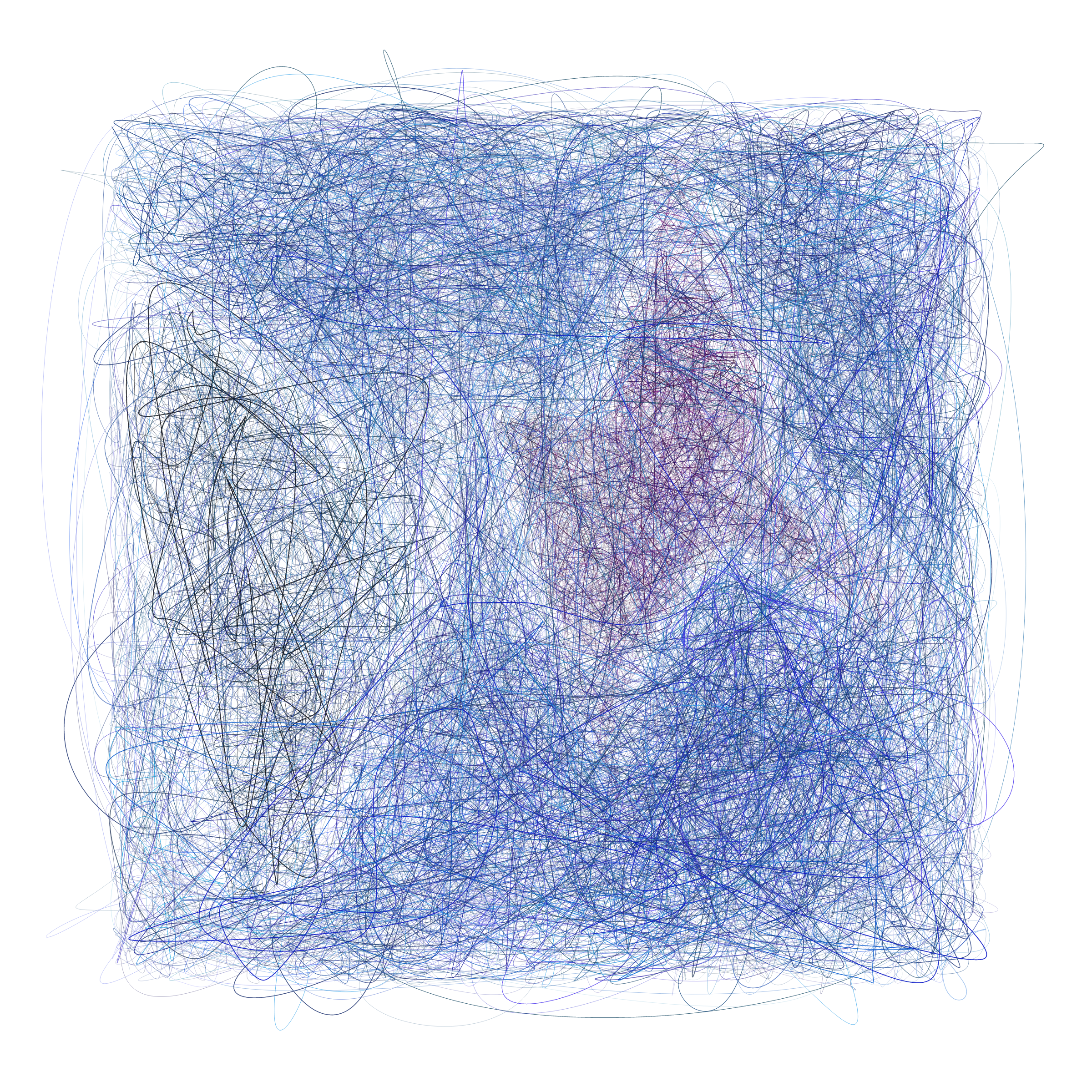 Art Blocks - Art Blocks v2 - Scribbled Boundaries #636 - NFT # 131000636