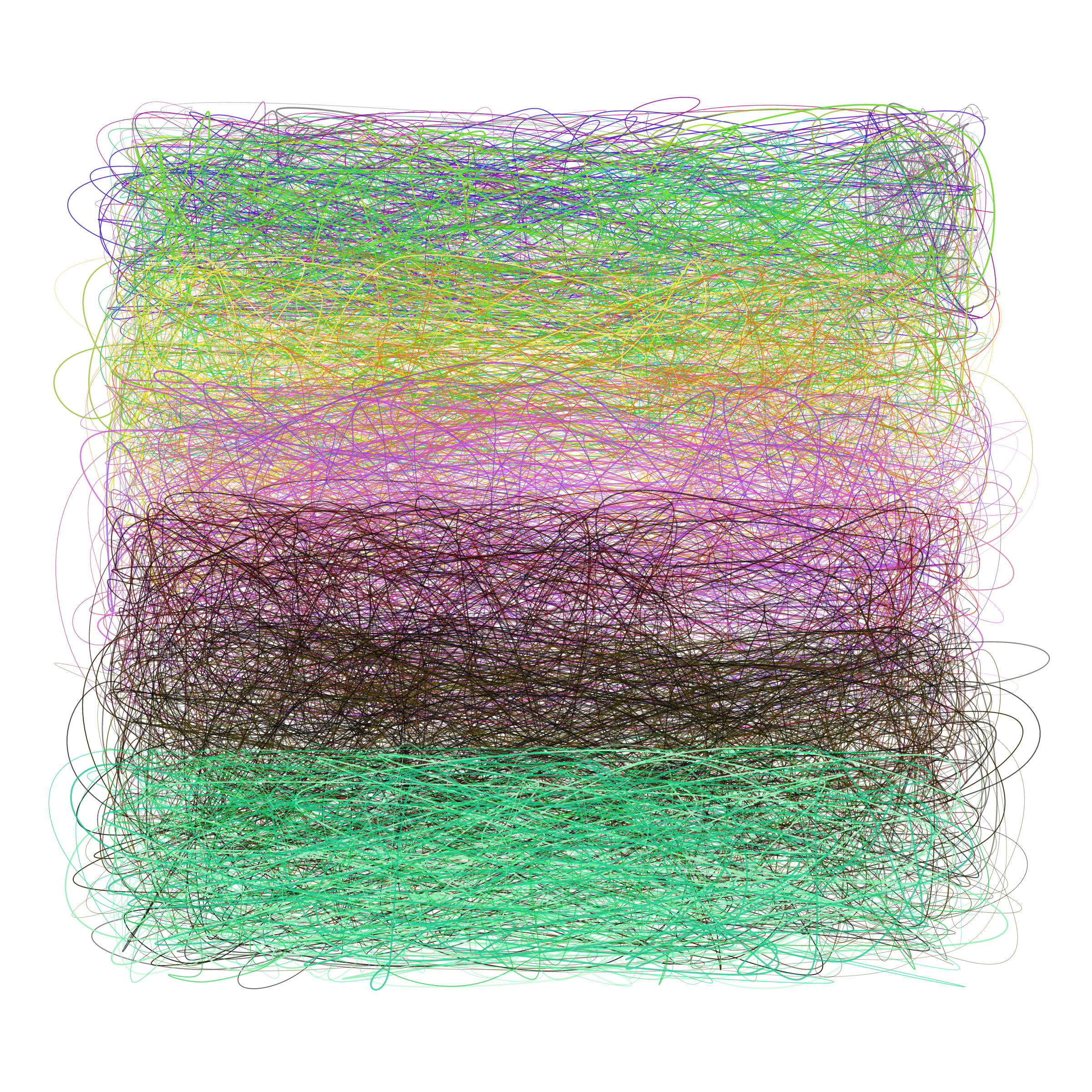 Art Blocks - Art Blocks v2 - Scribbled Boundaries #640 - NFT # 131000640