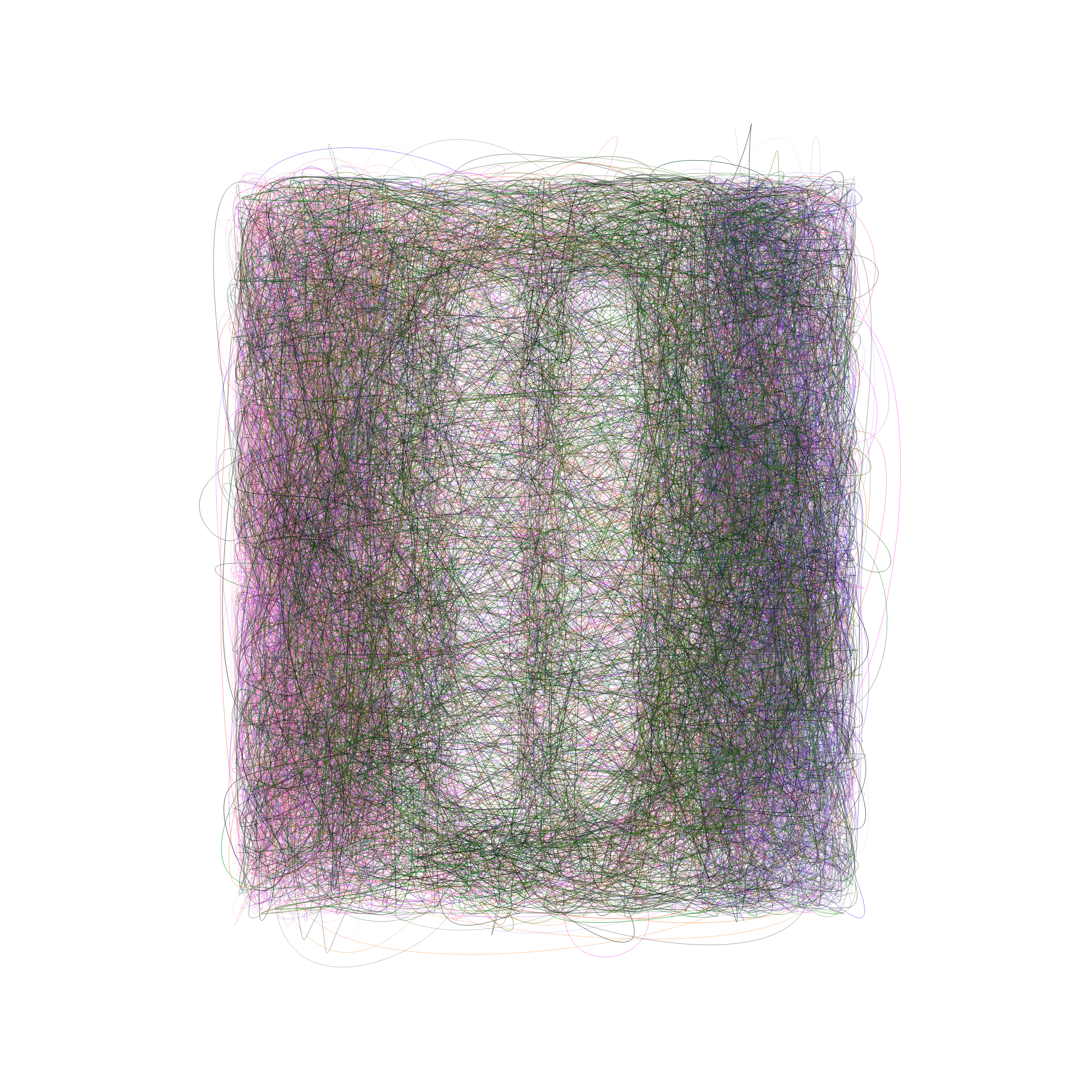 Art Blocks - Art Blocks v2 - Scribbled Boundaries #653 - NFT # 131000653