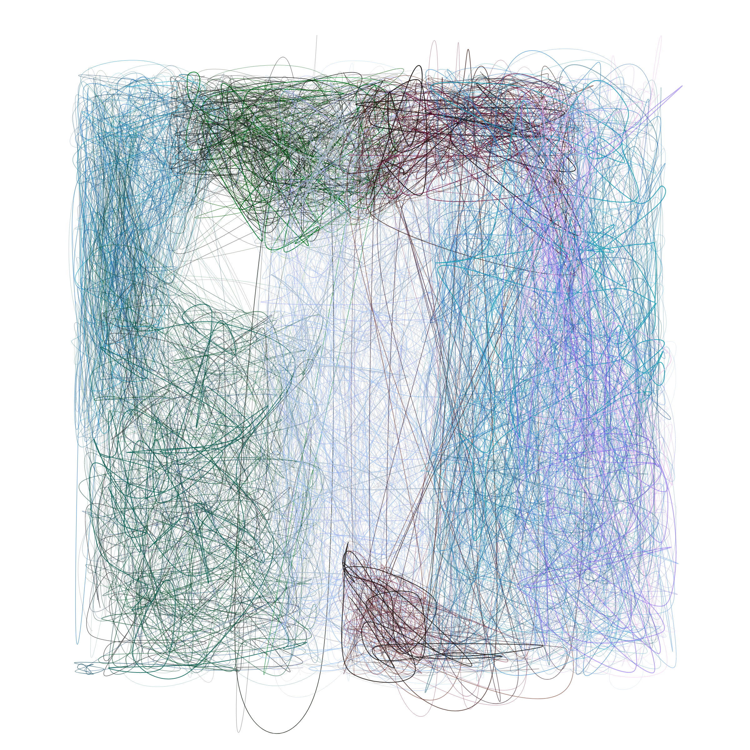 Art Blocks - Art Blocks v2 - Scribbled Boundaries #664 - NFT # 131000664