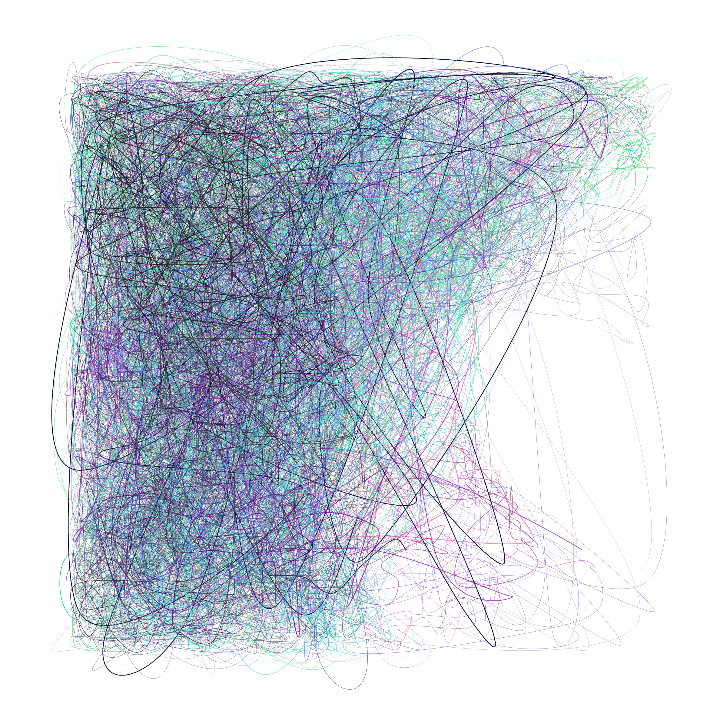 Art Blocks - Art Blocks v2 - Scribbled Boundaries #665 - NFT # 131000665