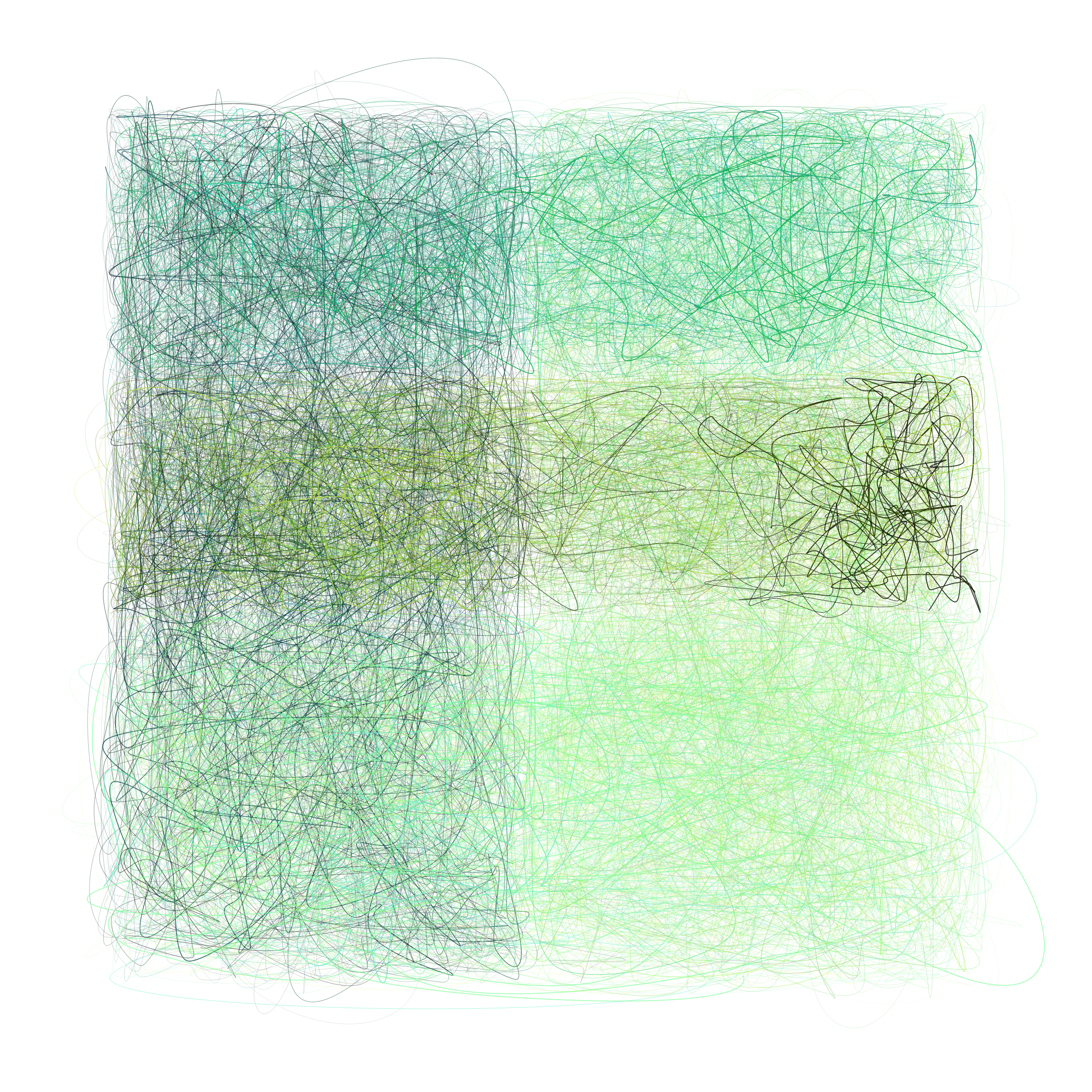 Art Blocks - Art Blocks v2 - Scribbled Boundaries #666 - NFT # 131000666