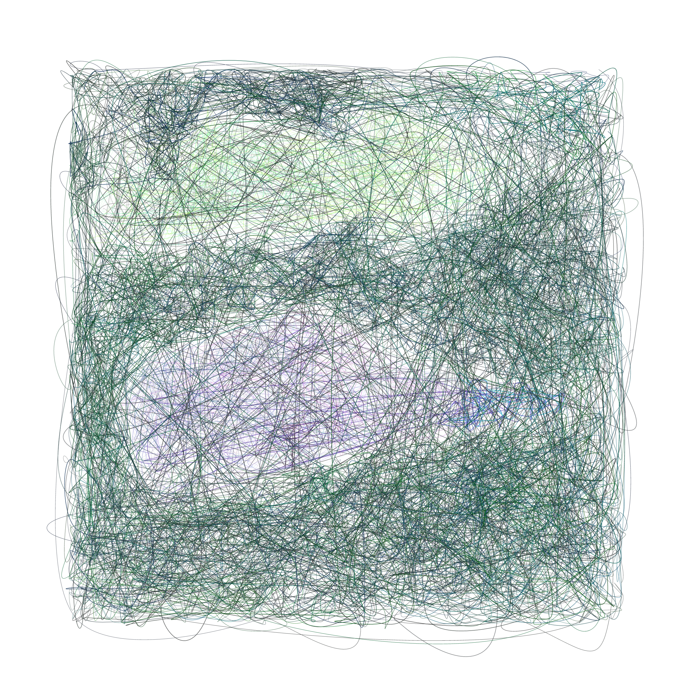 Art Blocks - Art Blocks v2 - Scribbled Boundaries #668 - NFT # 131000668