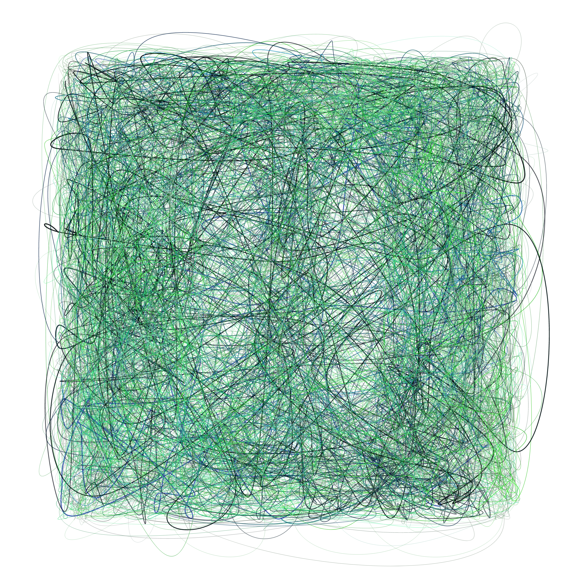 Art Blocks - Art Blocks v2 - Scribbled Boundaries #672 - NFT # 131000672