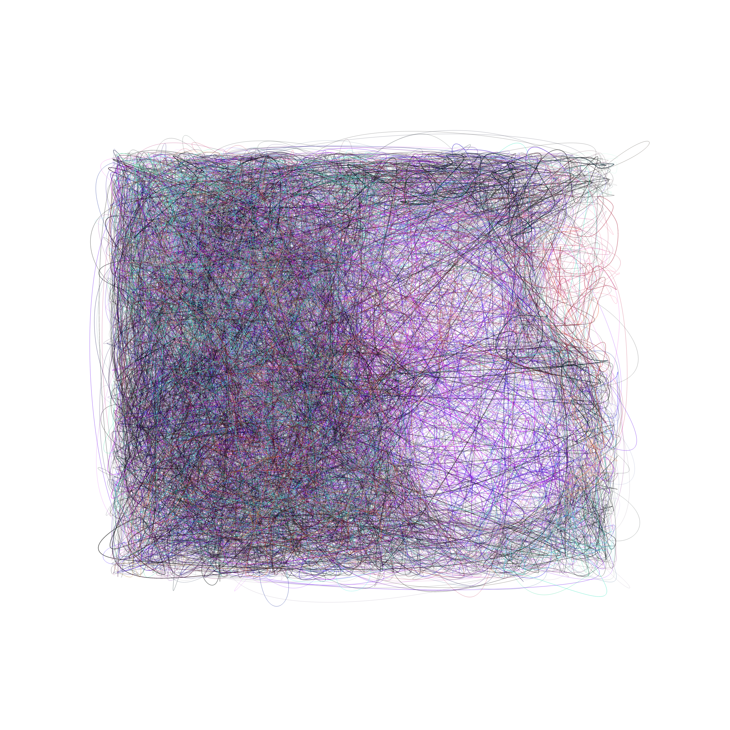 Art Blocks - Art Blocks v2 - Scribbled Boundaries #676 - NFT # 131000676