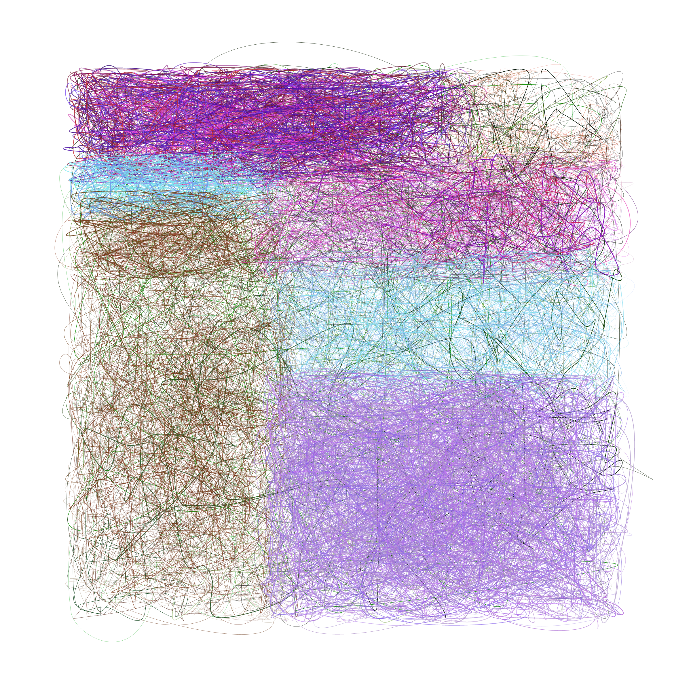 Art Blocks - Art Blocks v2 - Scribbled Boundaries #678 - NFT # 131000678