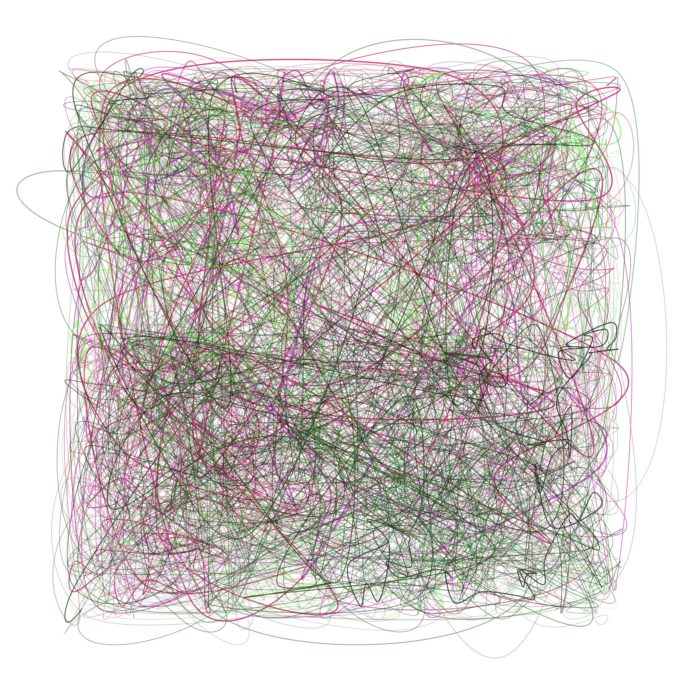 Art Blocks - Art Blocks v2 - Scribbled Boundaries #680 - NFT # 131000680