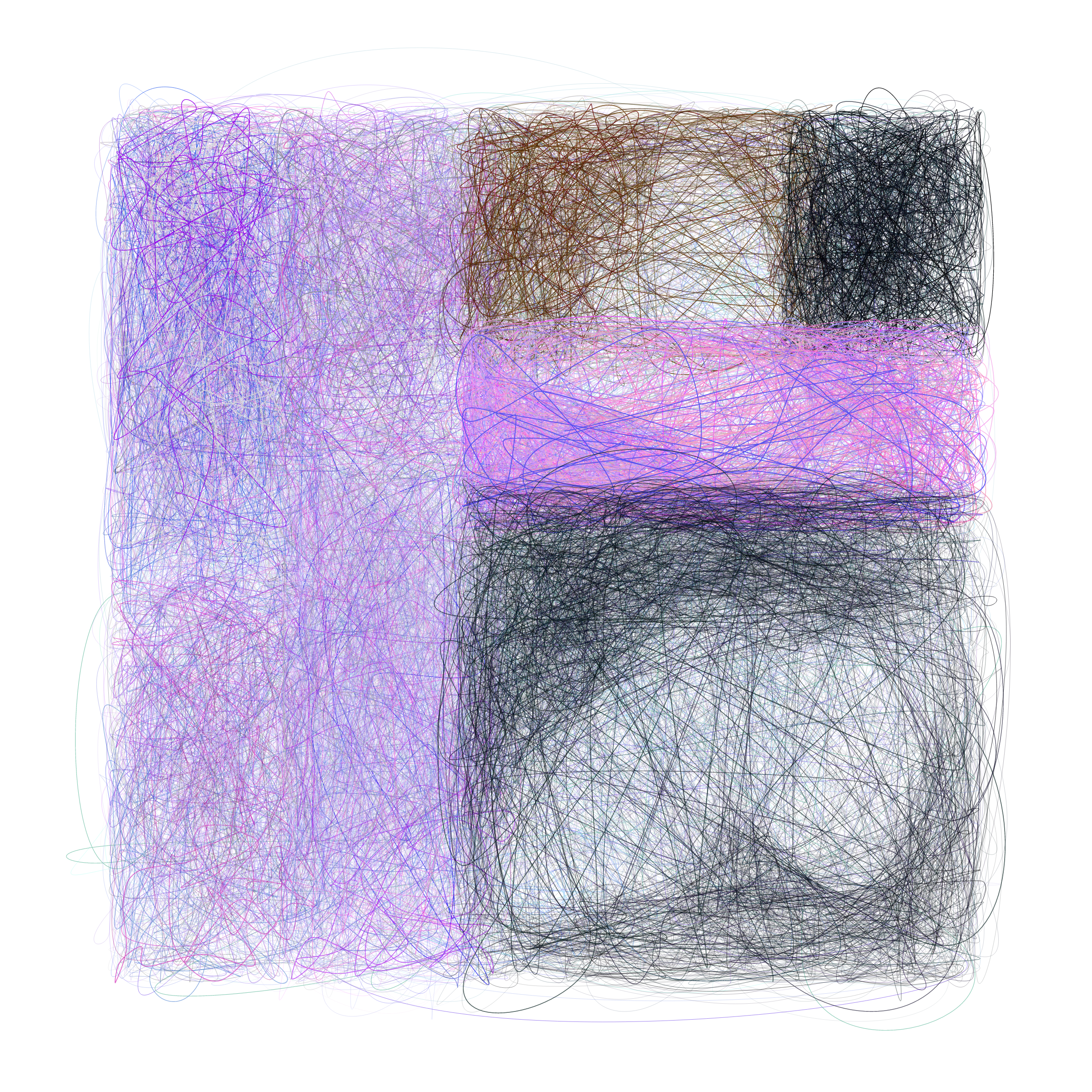 Art Blocks - Art Blocks v2 - Scribbled Boundaries #683 - NFT # 131000683