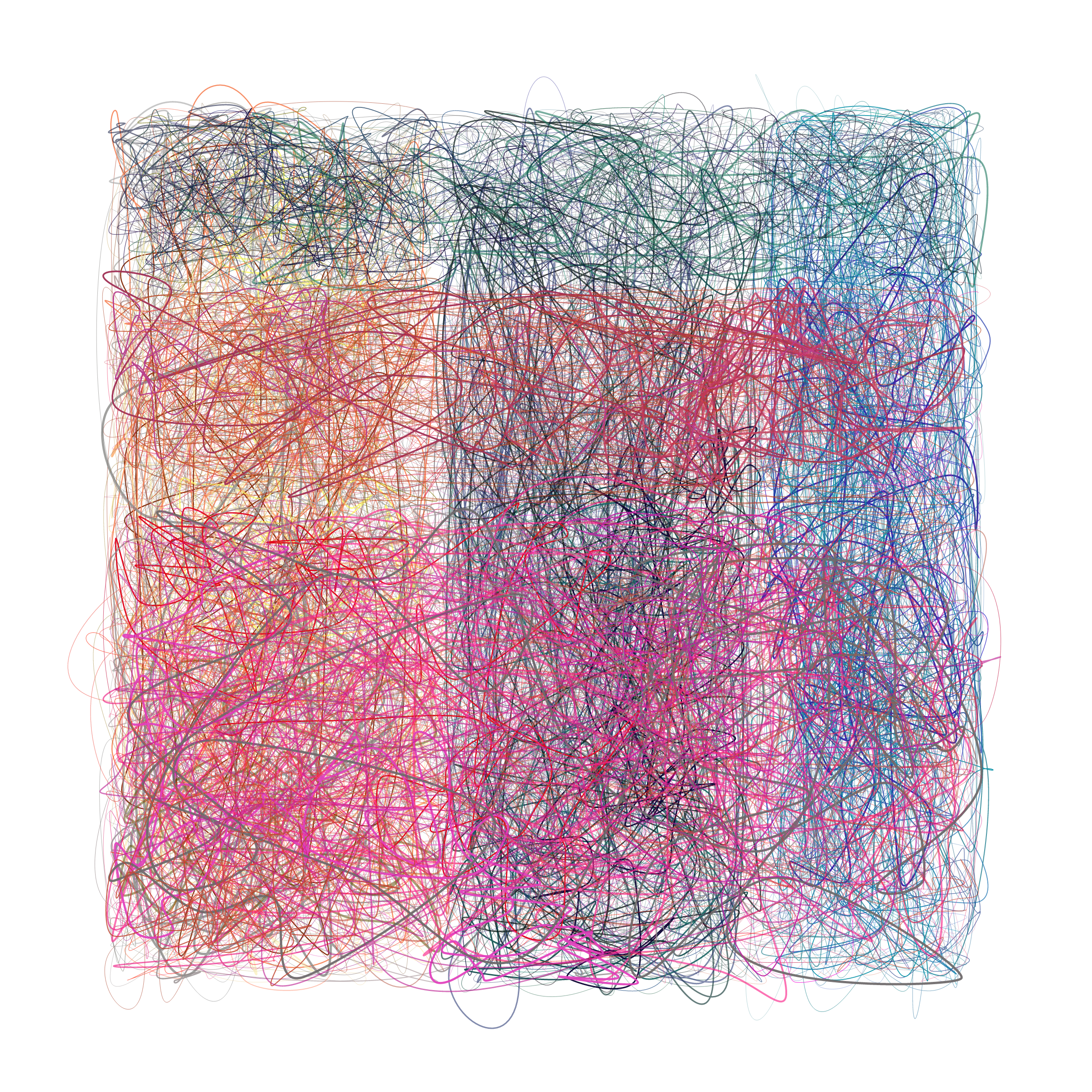 Art Blocks - Art Blocks v2 - Scribbled Boundaries #687 - NFT # 131000687