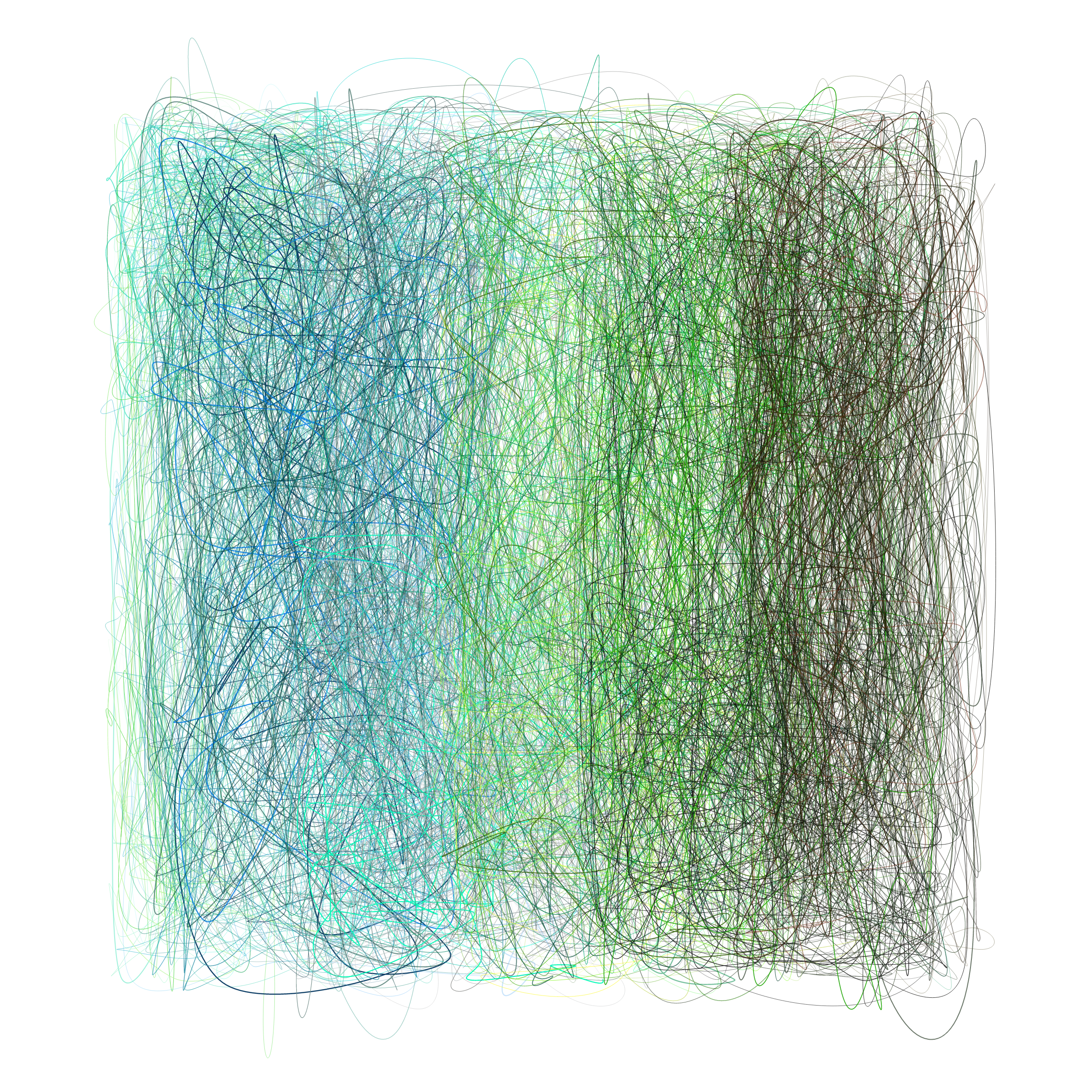 Art Blocks - Art Blocks v2 - Scribbled Boundaries #690 - NFT # 131000690