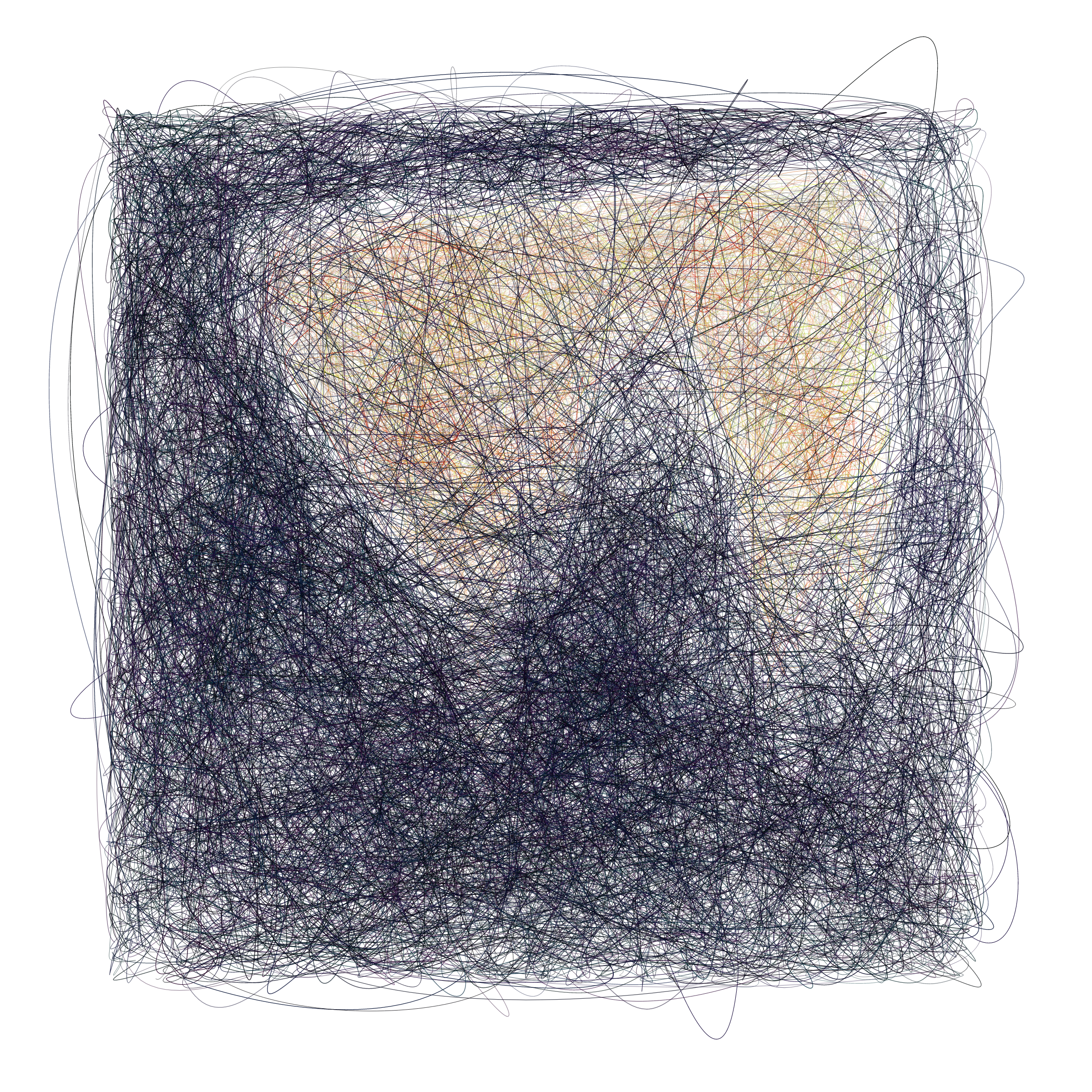 Art Blocks - Art Blocks v2 - Scribbled Boundaries #695 - NFT # 131000695