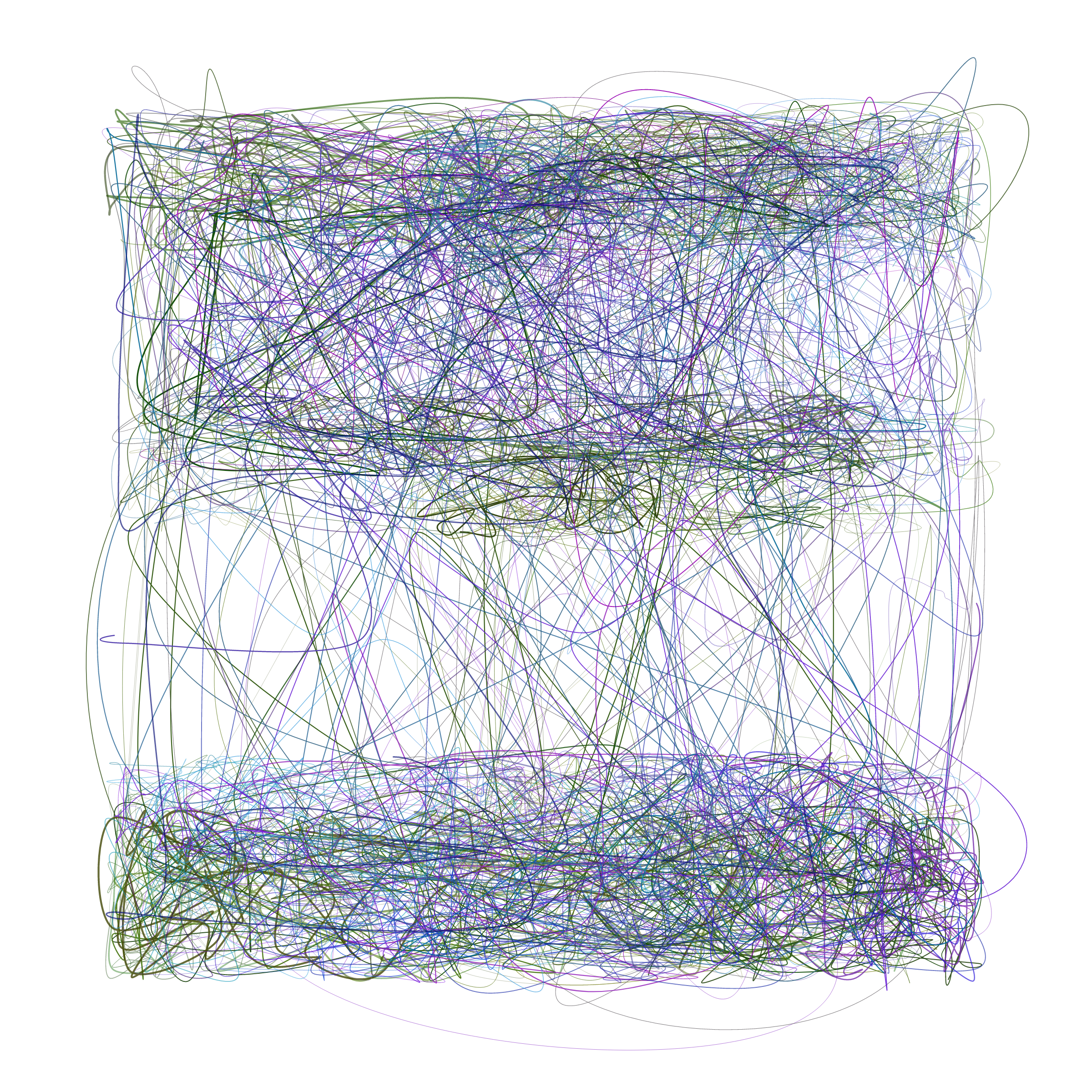 Art Blocks - Art Blocks v2 - Scribbled Boundaries #696 - NFT # 131000696