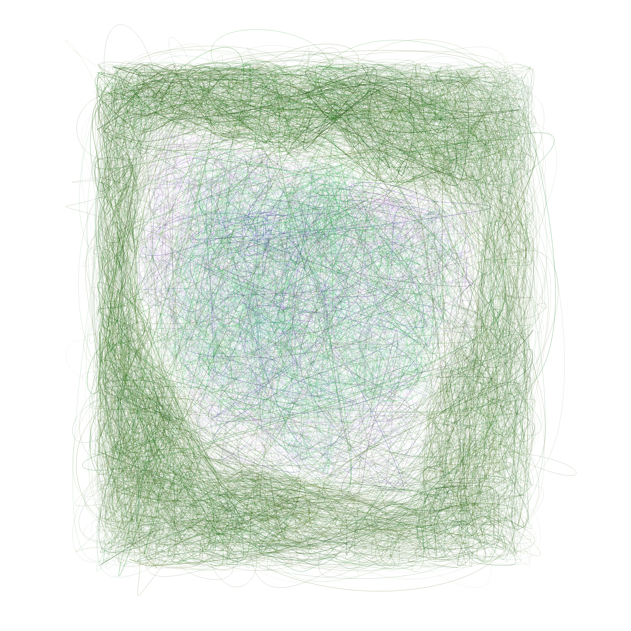 Art Blocks - Art Blocks v2 - Scribbled Boundaries #704 - NFT # 131000704