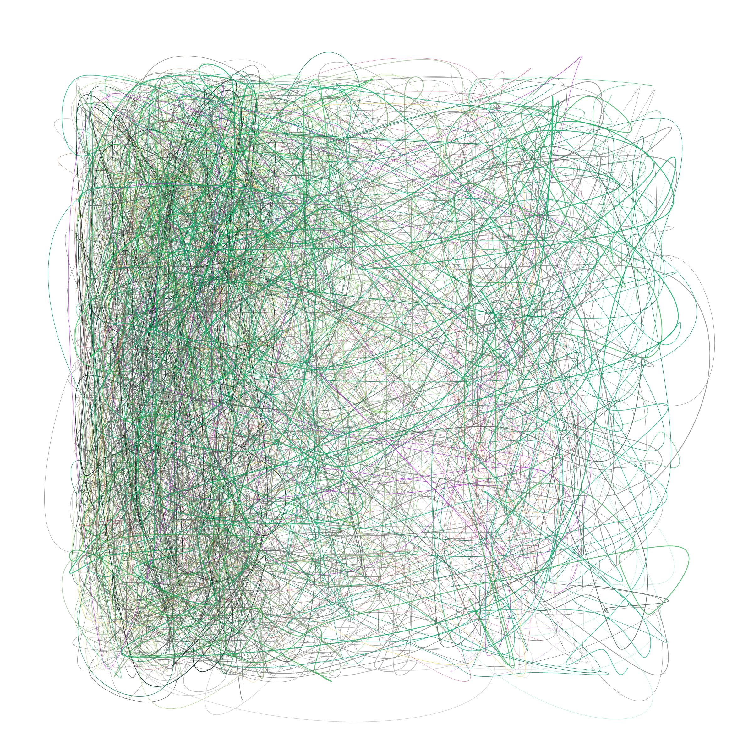 Art Blocks - Art Blocks v2 - Scribbled Boundaries #707 - NFT # 131000707