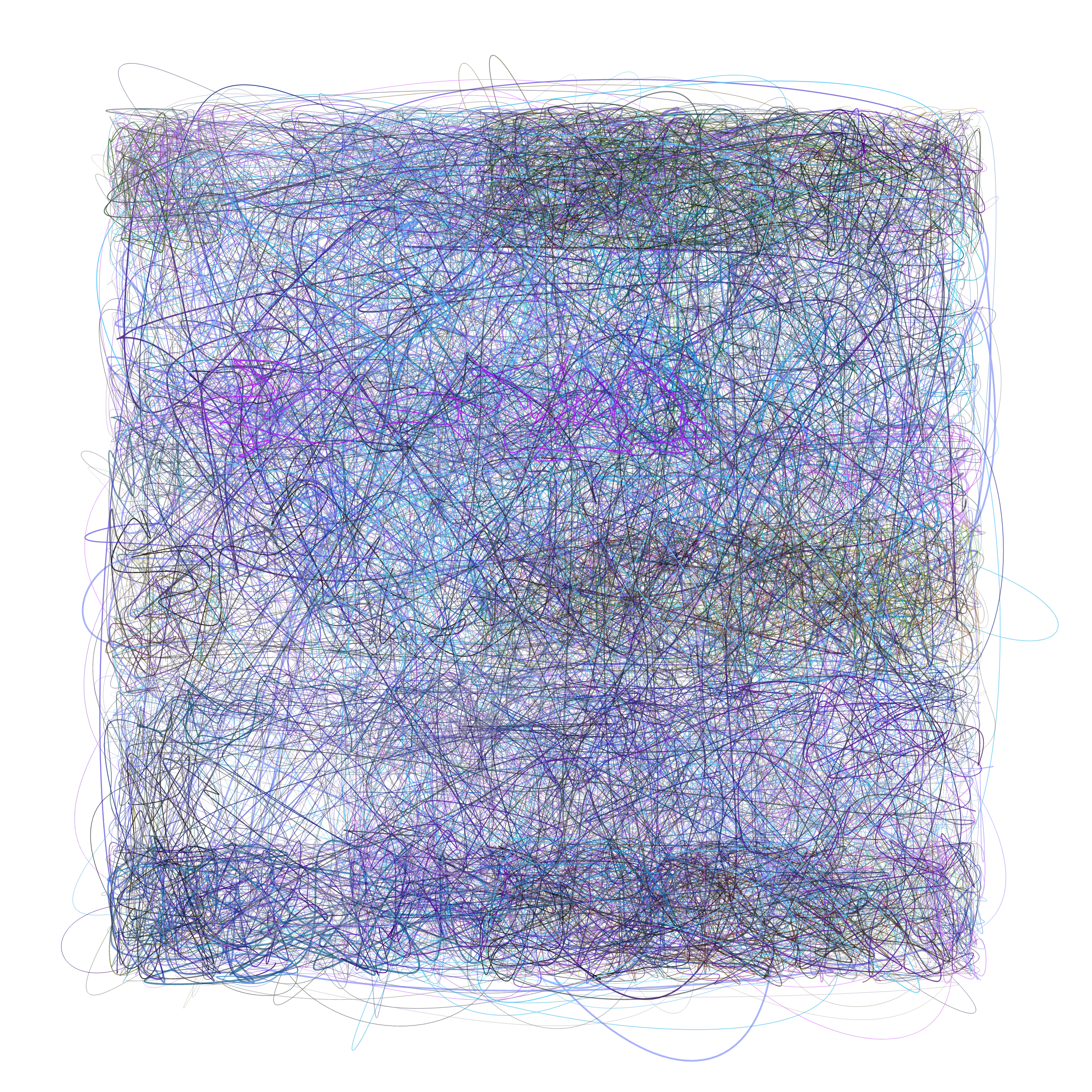 Art Blocks - Art Blocks v2 - Scribbled Boundaries #711 - NFT # 131000711