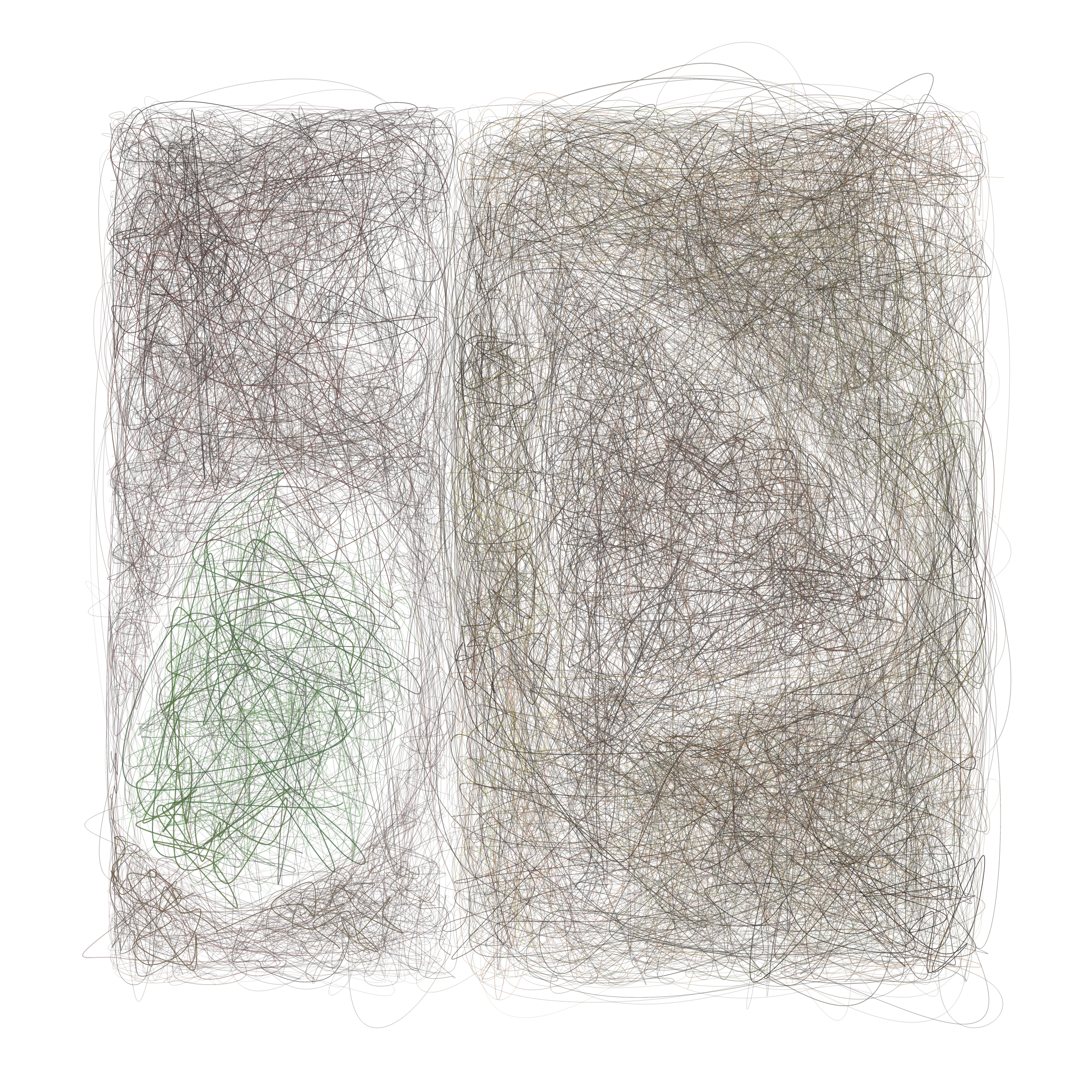 Art Blocks - Art Blocks v2 - Scribbled Boundaries #718 - NFT # 131000718