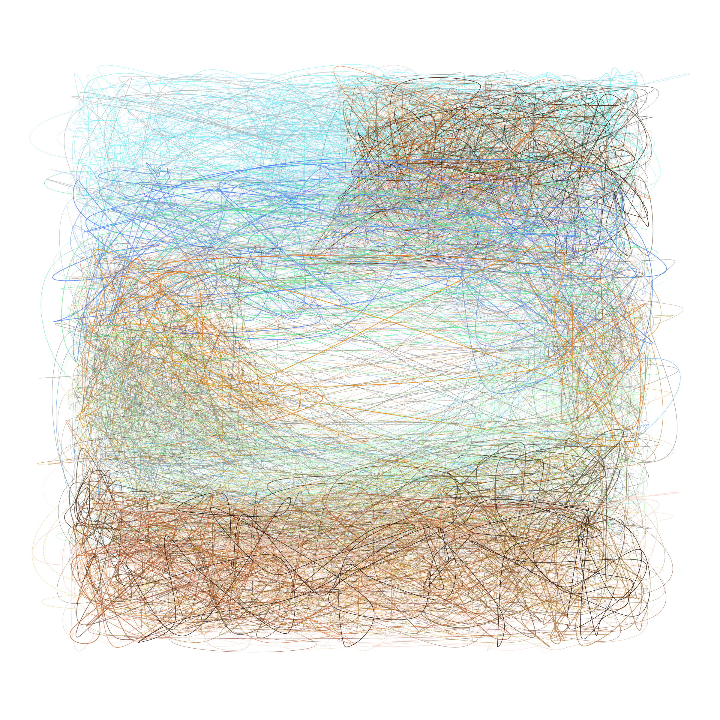 Art Blocks - Art Blocks v2 - Scribbled Boundaries #722 - NFT # 131000722