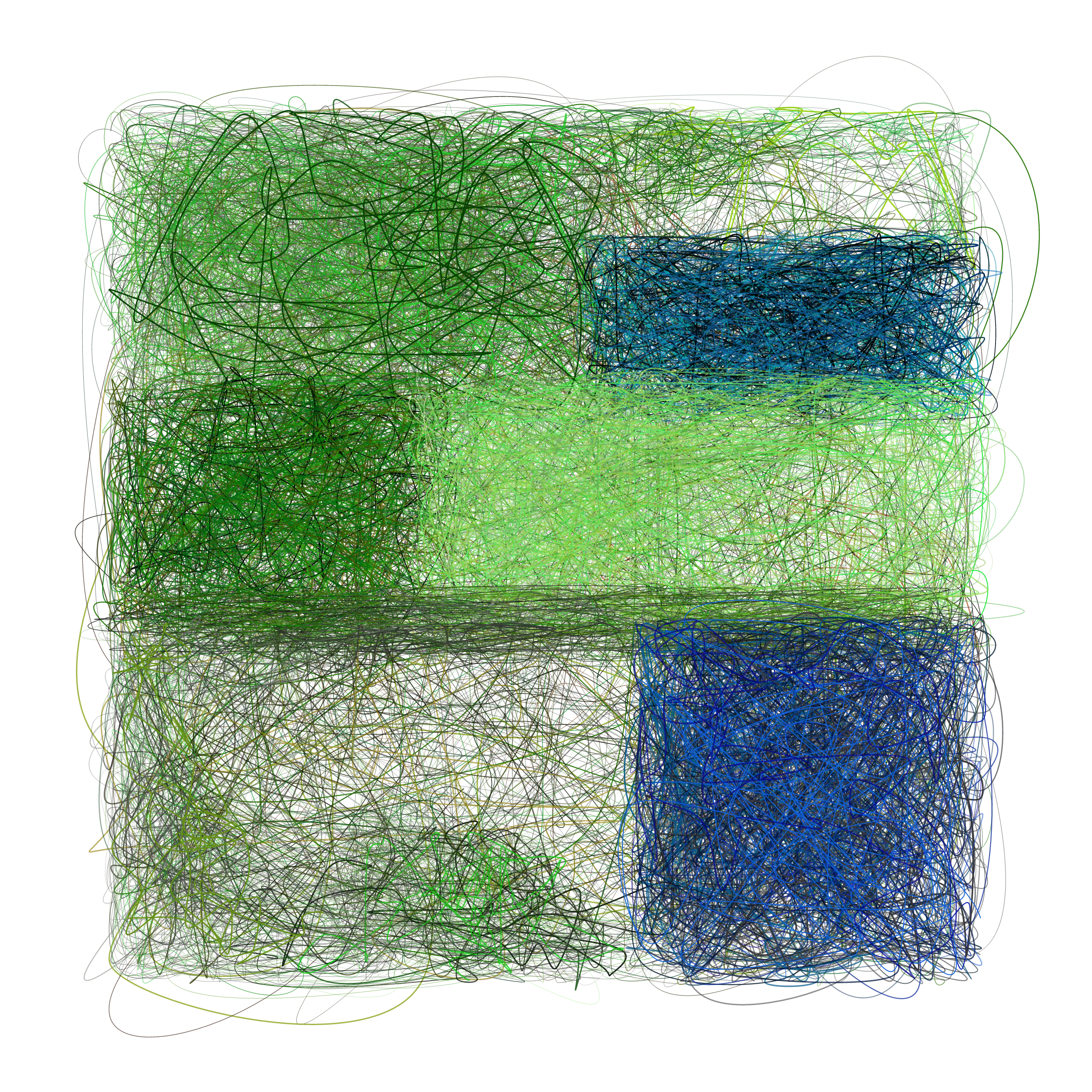 Art Blocks - Art Blocks v2 - Scribbled Boundaries #725 - NFT # 131000725