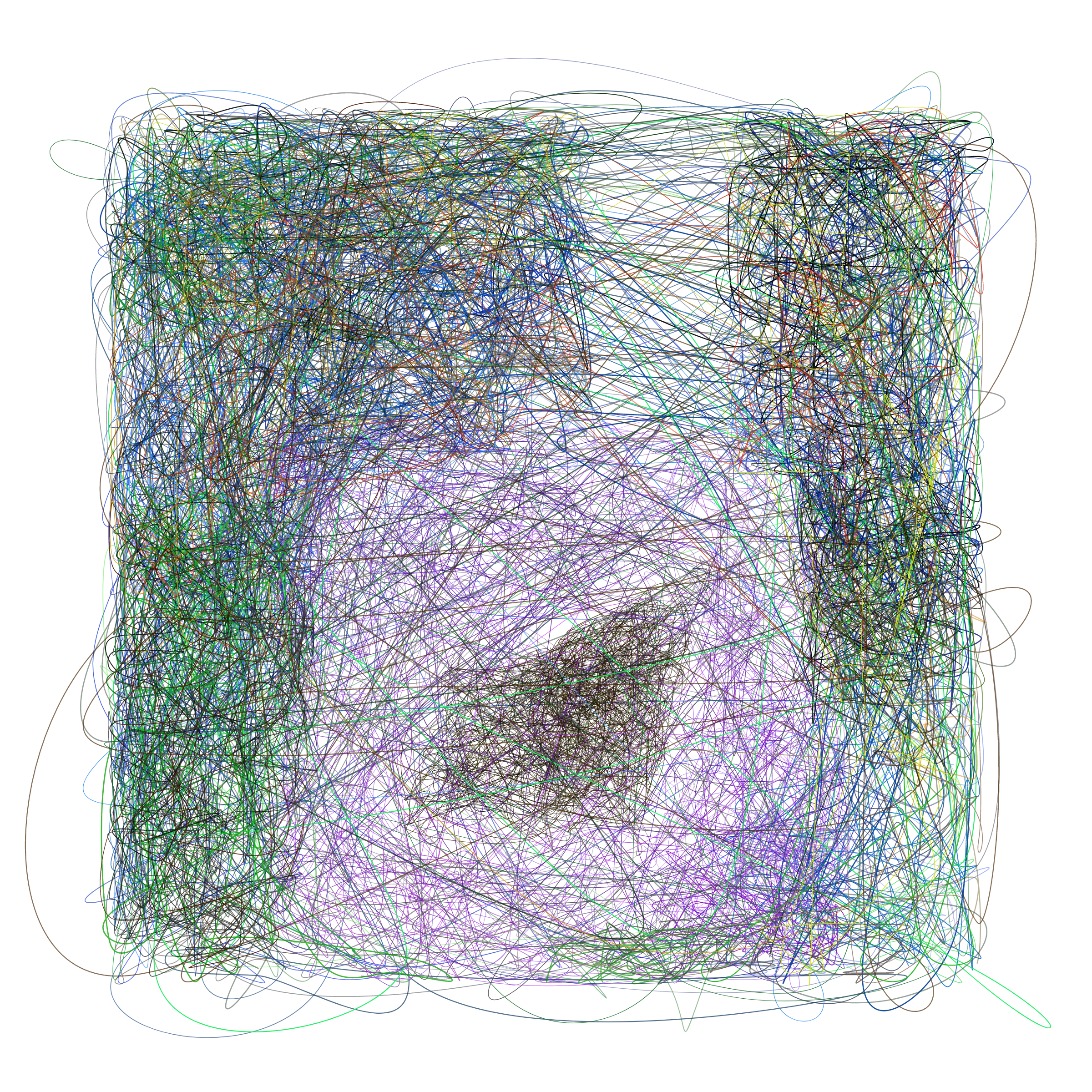 Art Blocks - Art Blocks v2 - Scribbled Boundaries #727 - NFT # 131000727