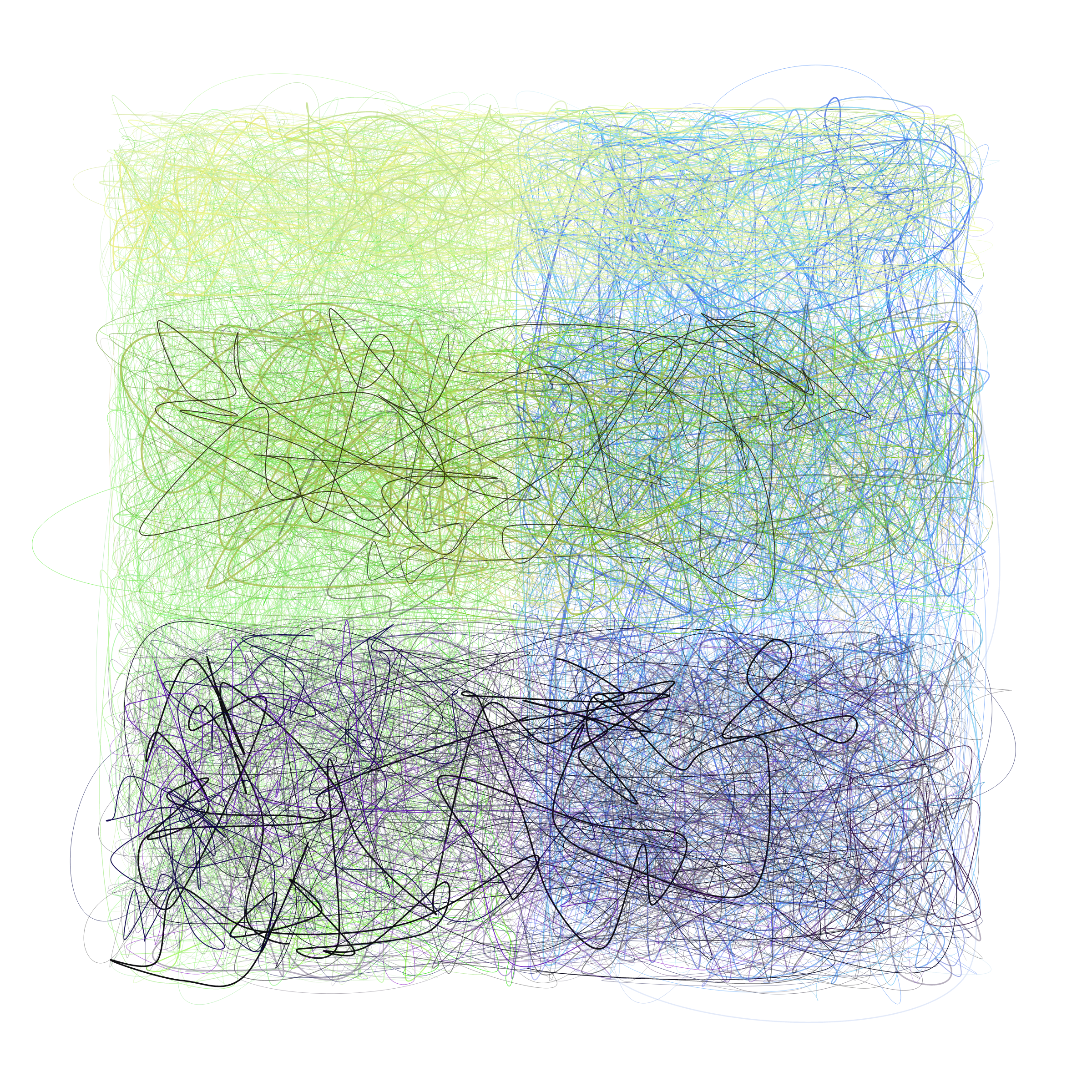 Art Blocks - Art Blocks v2 - Scribbled Boundaries #728 - NFT # 131000728