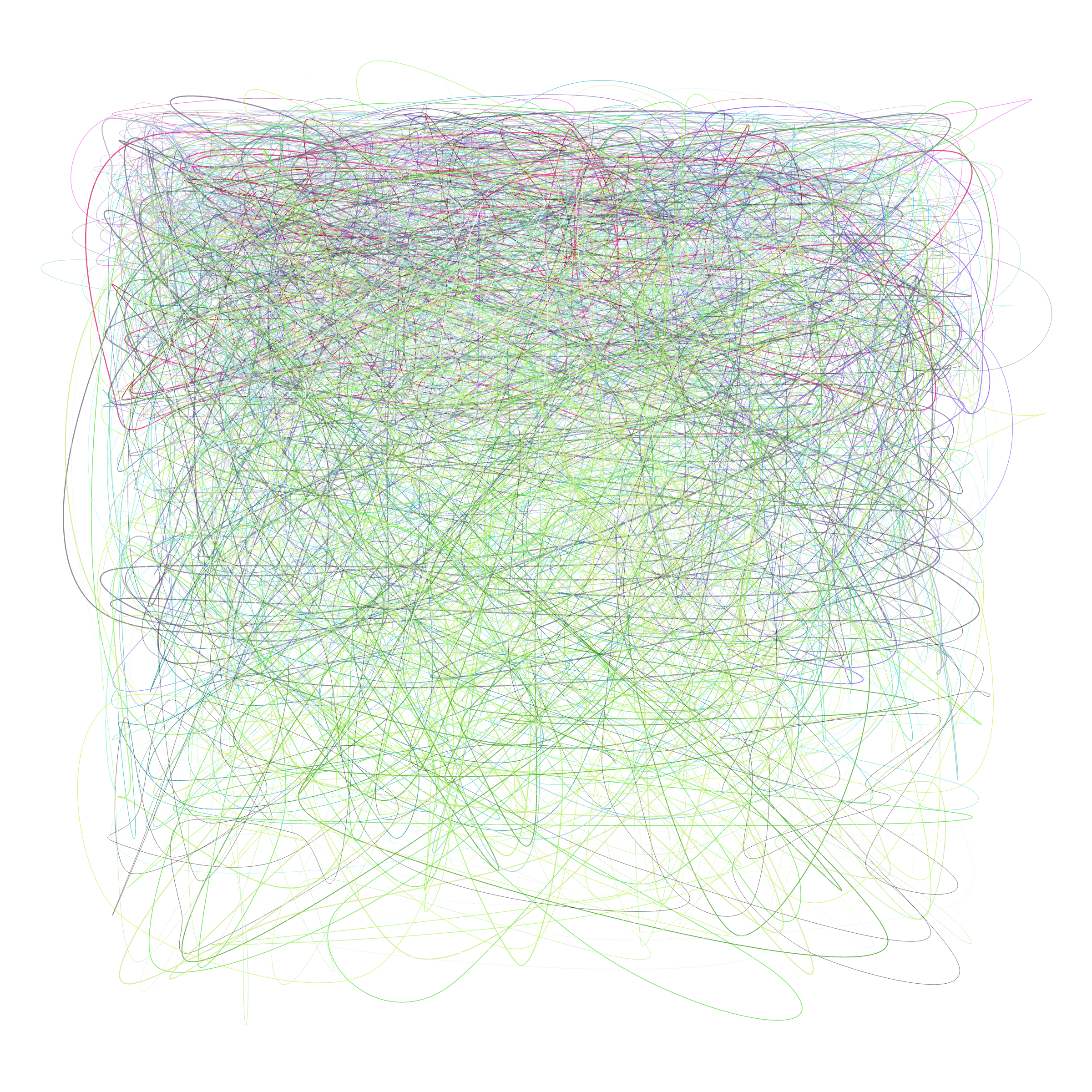 Art Blocks - Art Blocks v2 - Scribbled Boundaries #733 - NFT # 131000733