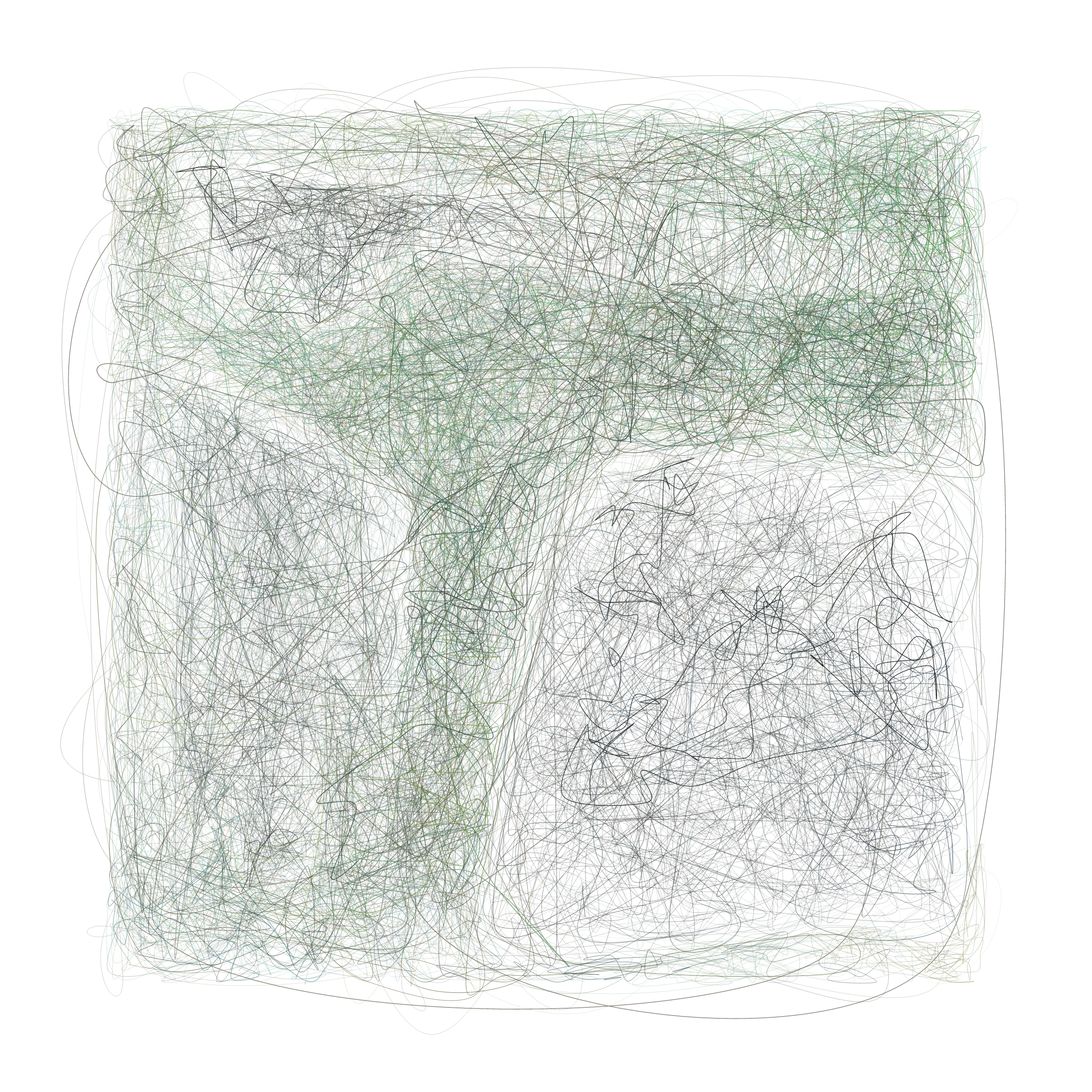 Art Blocks - Art Blocks v2 - Scribbled Boundaries #736 - NFT # 131000736