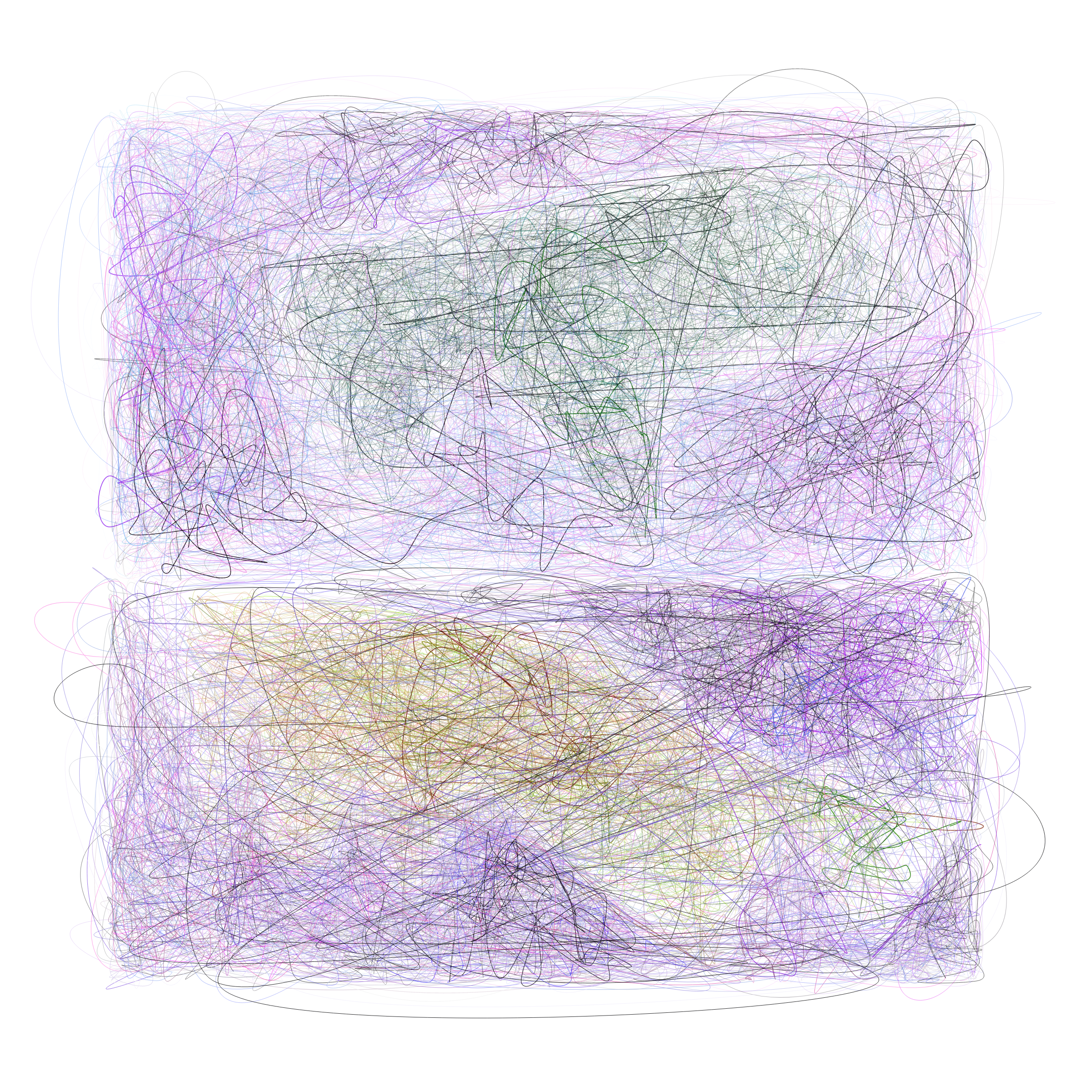 Art Blocks - Art Blocks v2 - Scribbled Boundaries #738 - NFT # 131000738