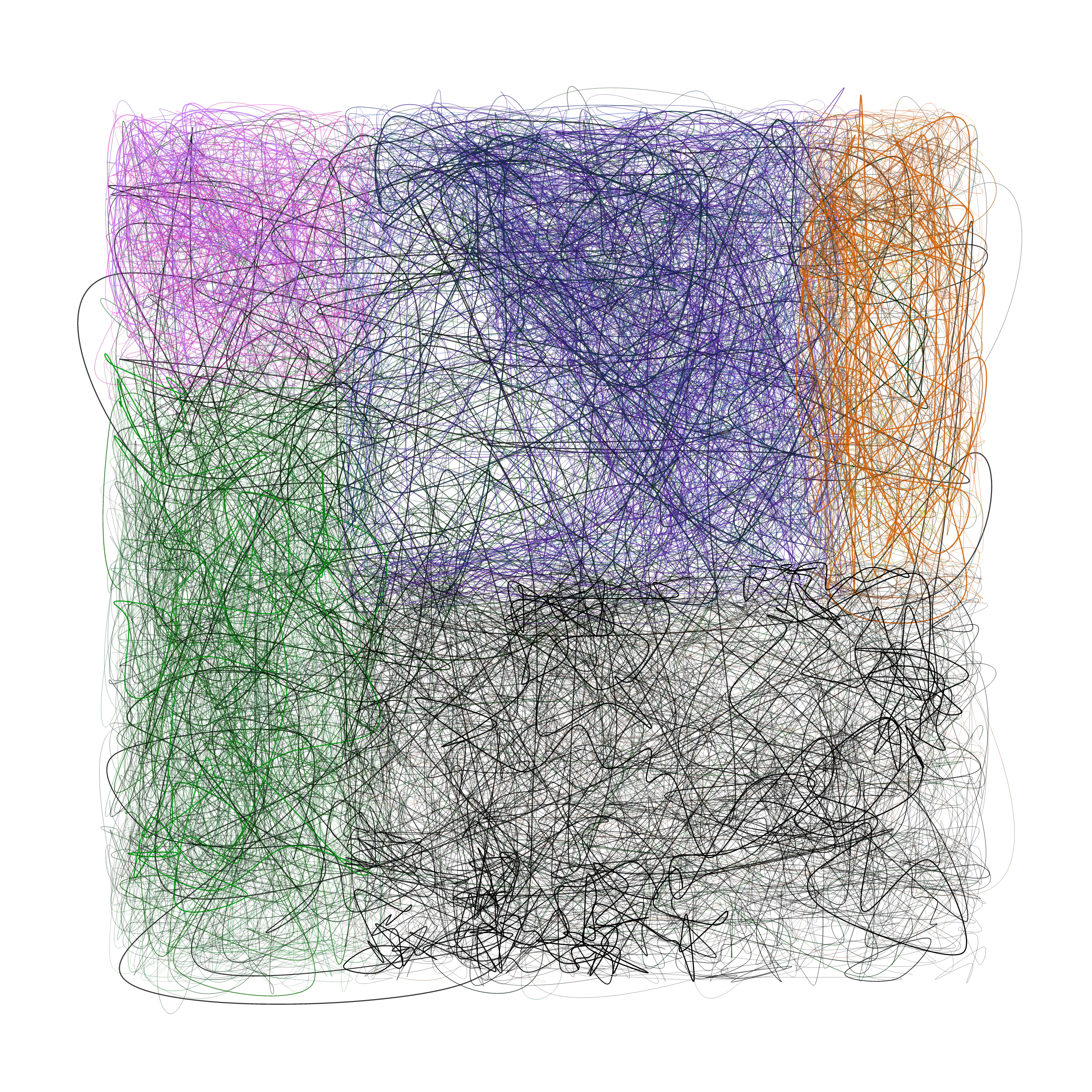 Art Blocks - Art Blocks v2 - Scribbled Boundaries #744 - NFT # 131000744