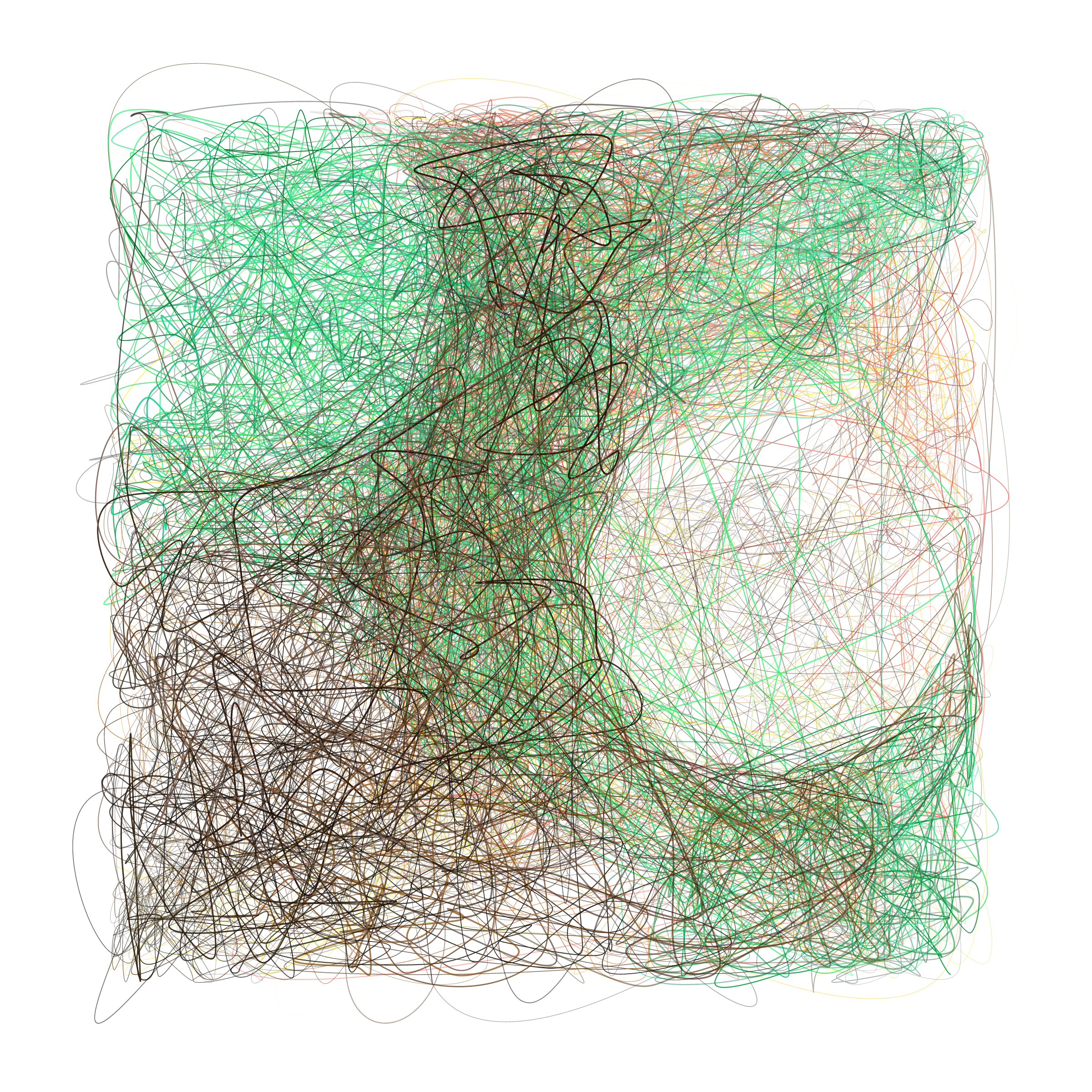 Art Blocks - Art Blocks v2 - Scribbled Boundaries #748 - NFT # 131000748