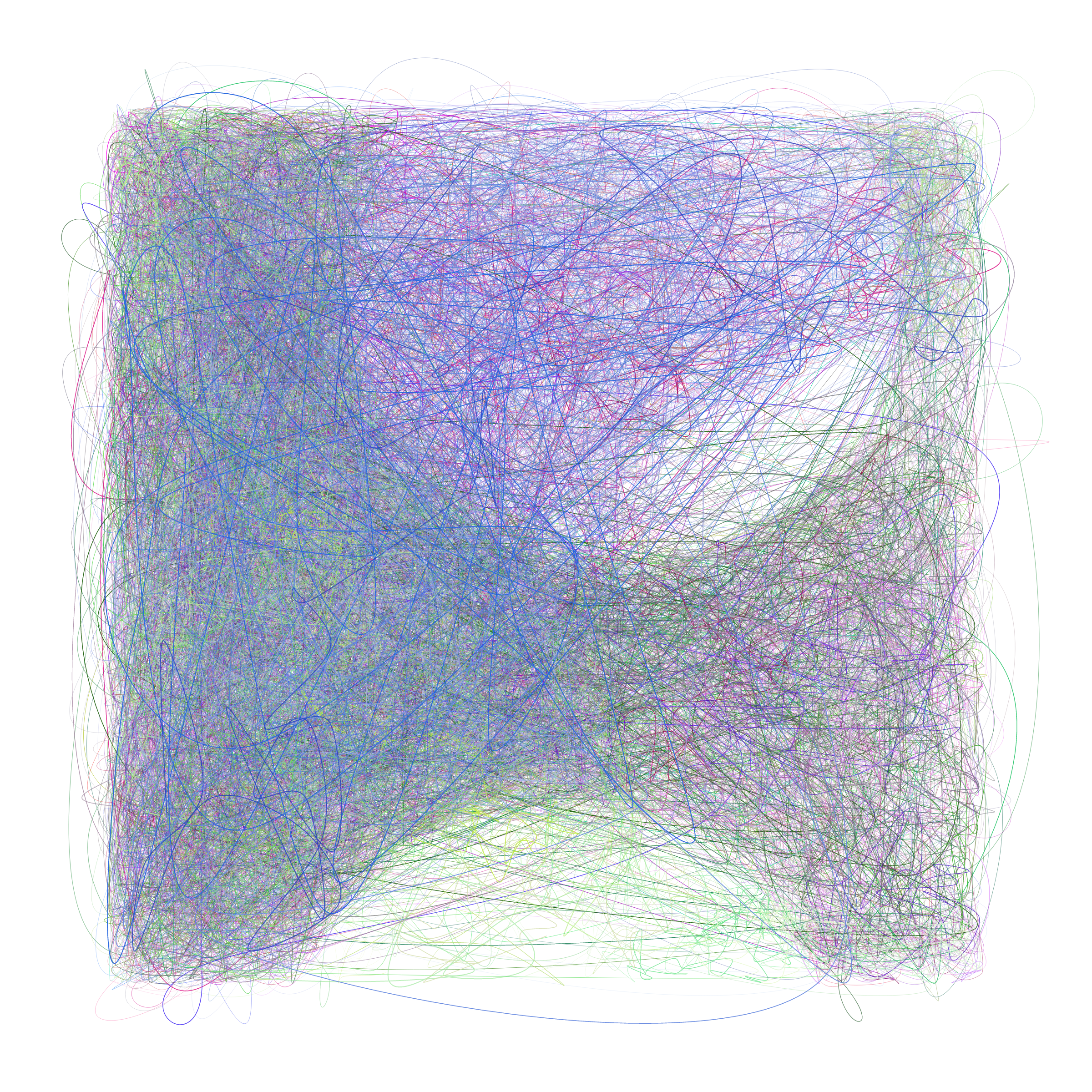 Art Blocks - Art Blocks v2 - Scribbled Boundaries #749 - NFT # 131000749