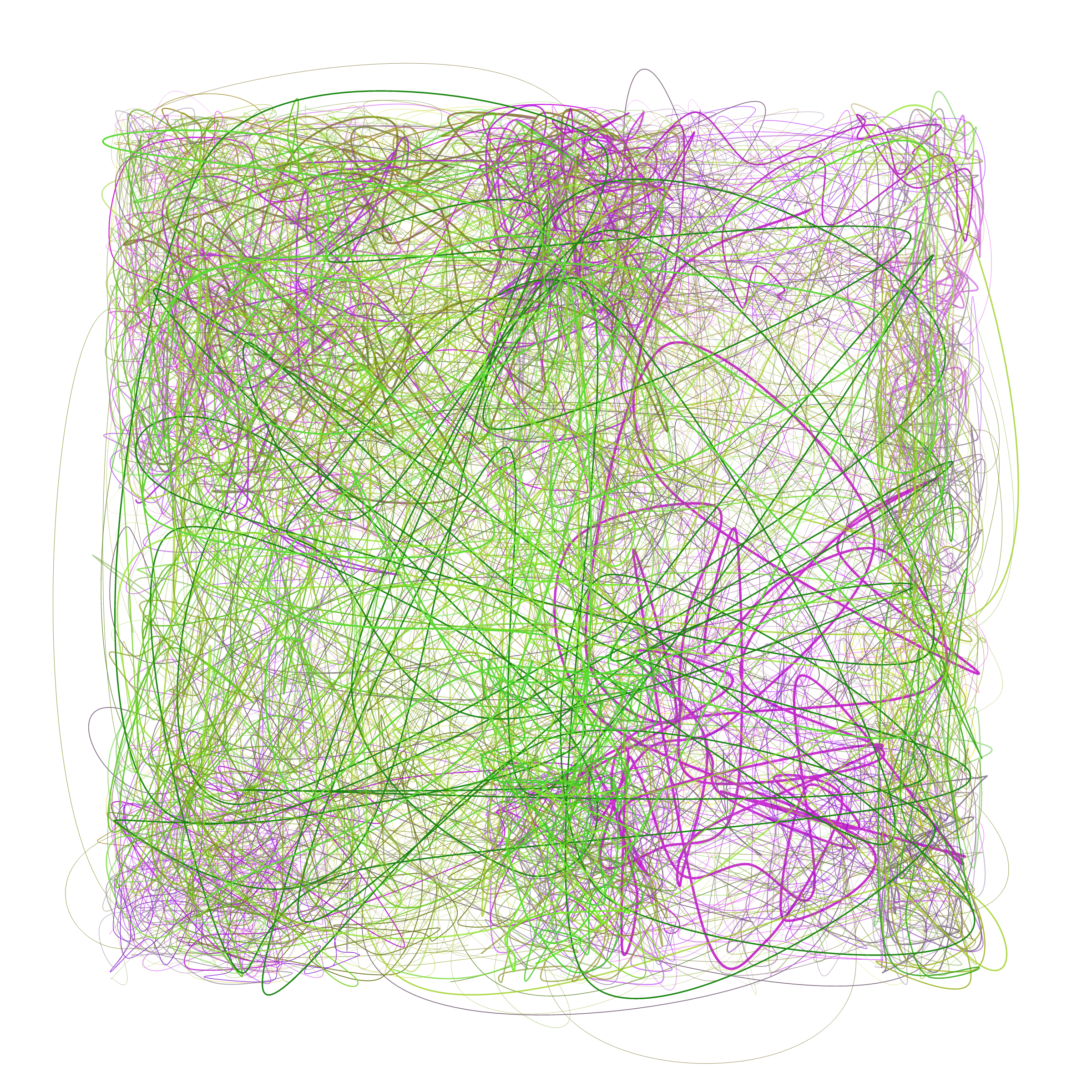 Art Blocks - Art Blocks v2 - Scribbled Boundaries #750 - NFT # 131000750