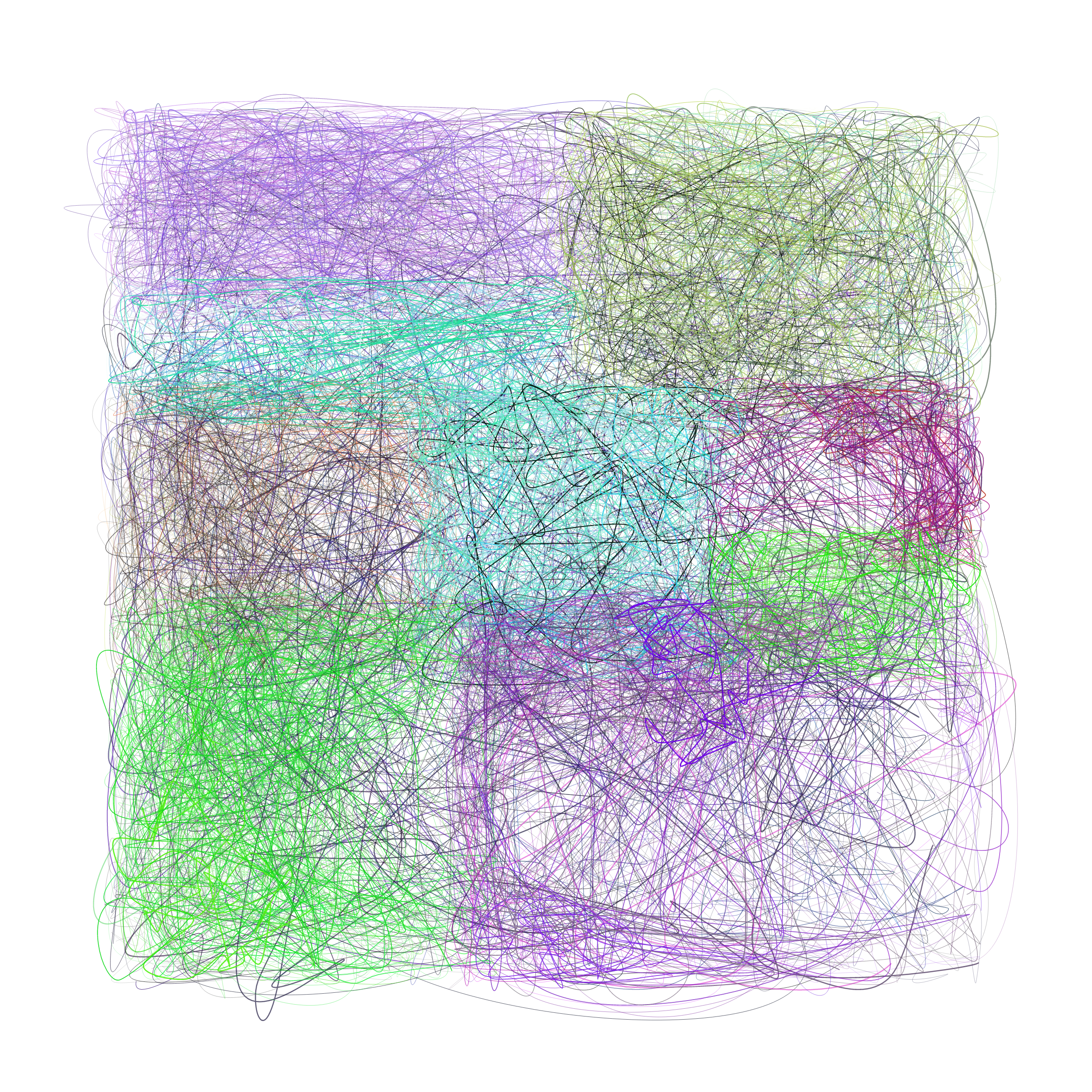 Art Blocks - Art Blocks v2 - Scribbled Boundaries #751 - NFT # 131000751