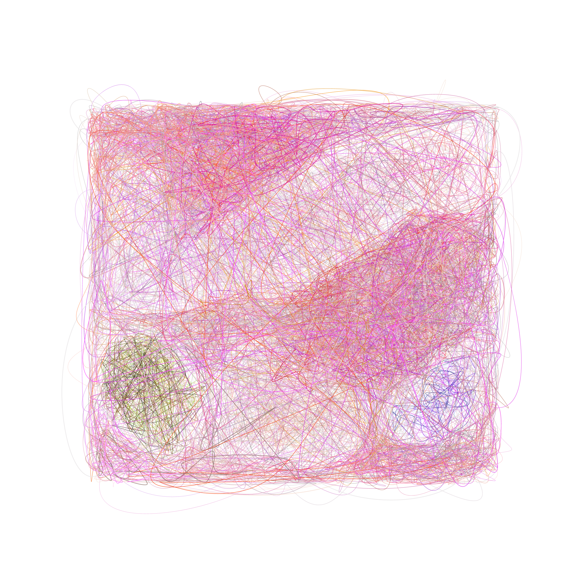 Art Blocks - Art Blocks v2 - Scribbled Boundaries #756 - NFT # 131000756