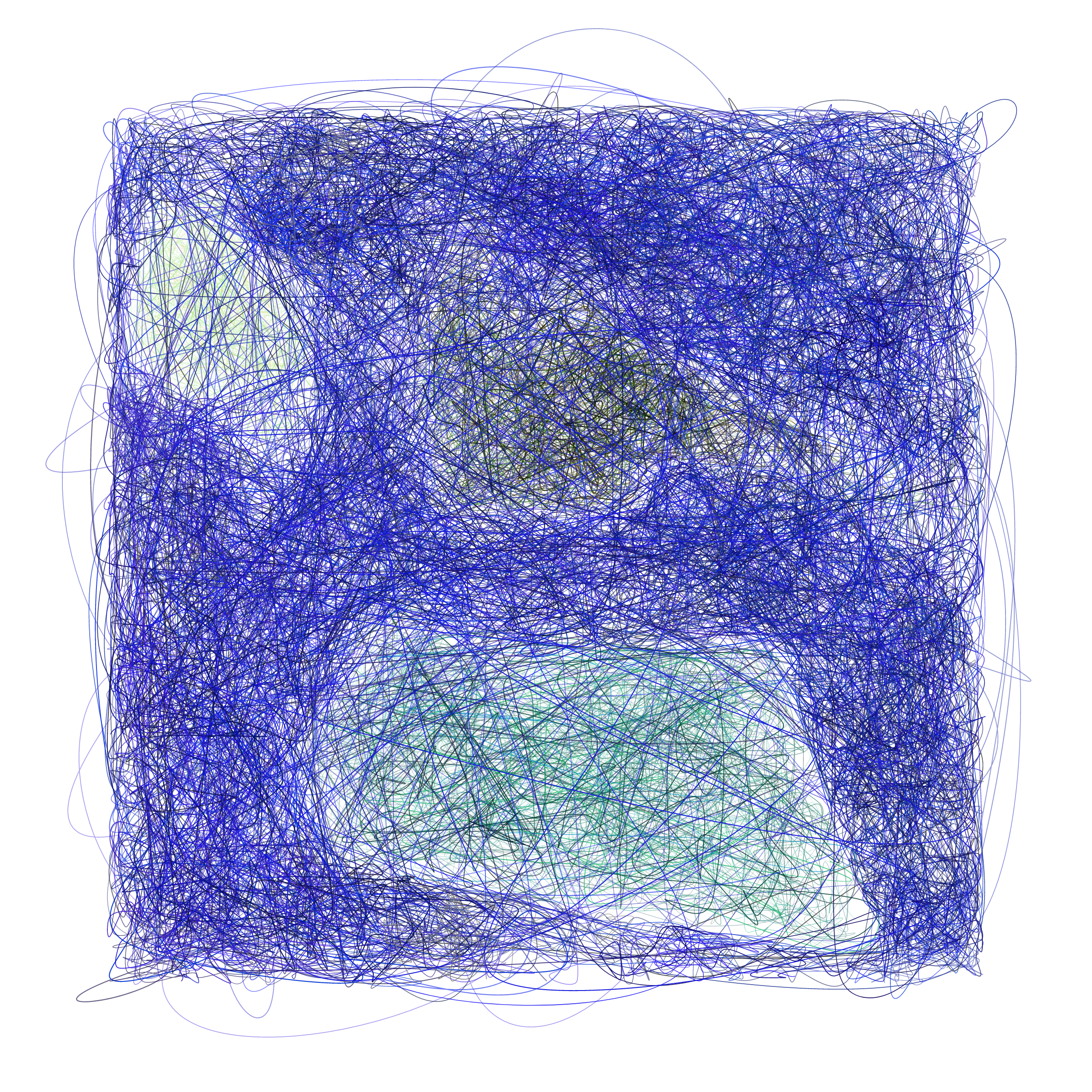 Art Blocks - Art Blocks v2 - Scribbled Boundaries #757 - NFT # 131000757